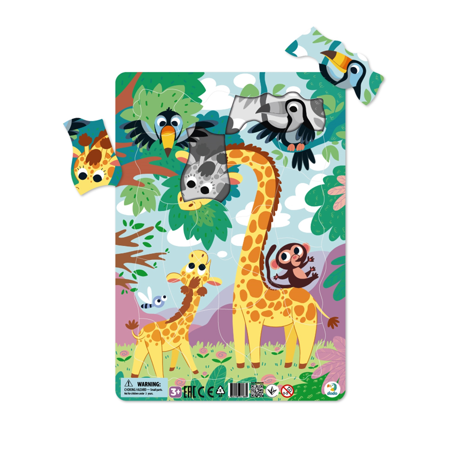 DODO Puzzle cadre Pandas 21 éléments 36m DOR300222