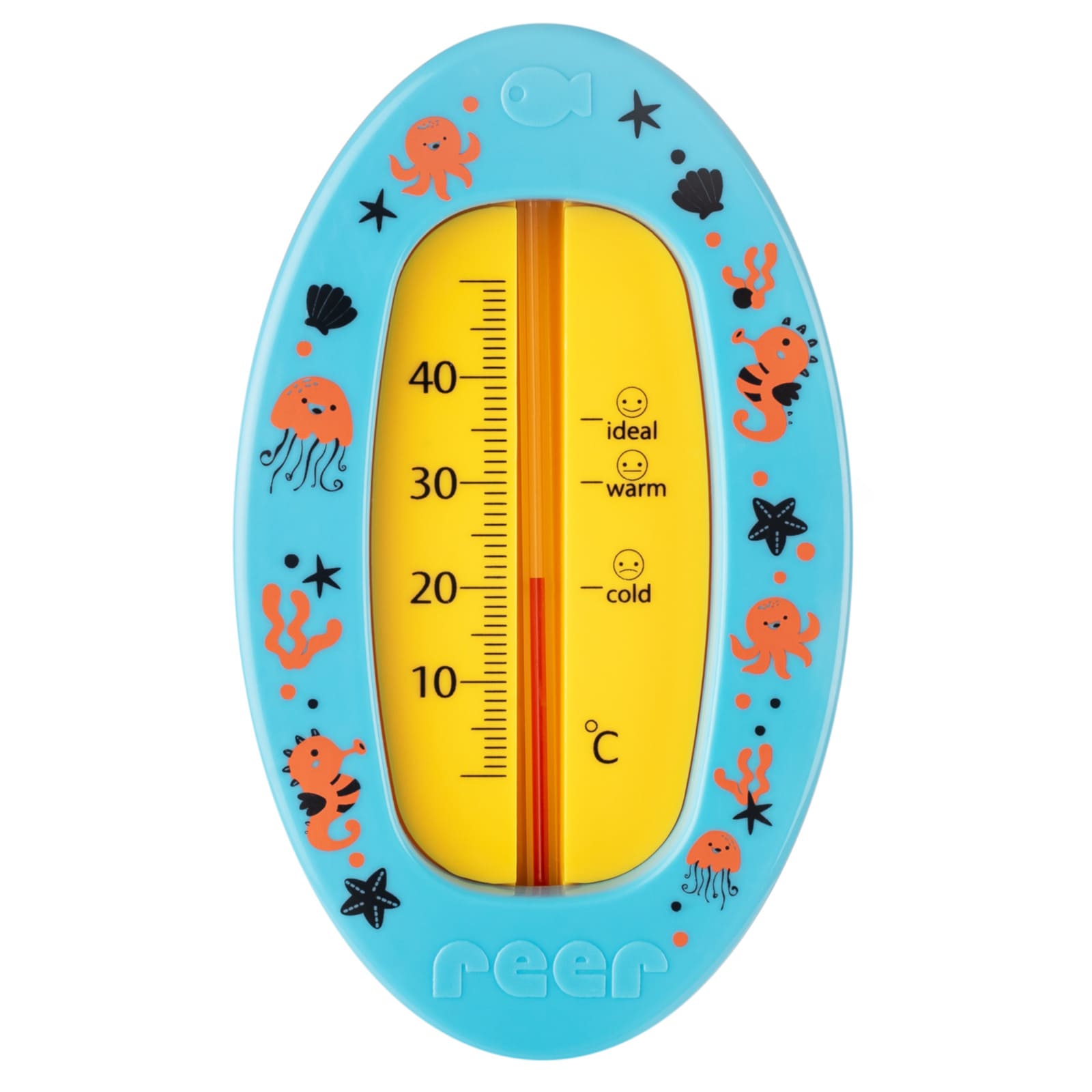 REER Badethermometer oval blau