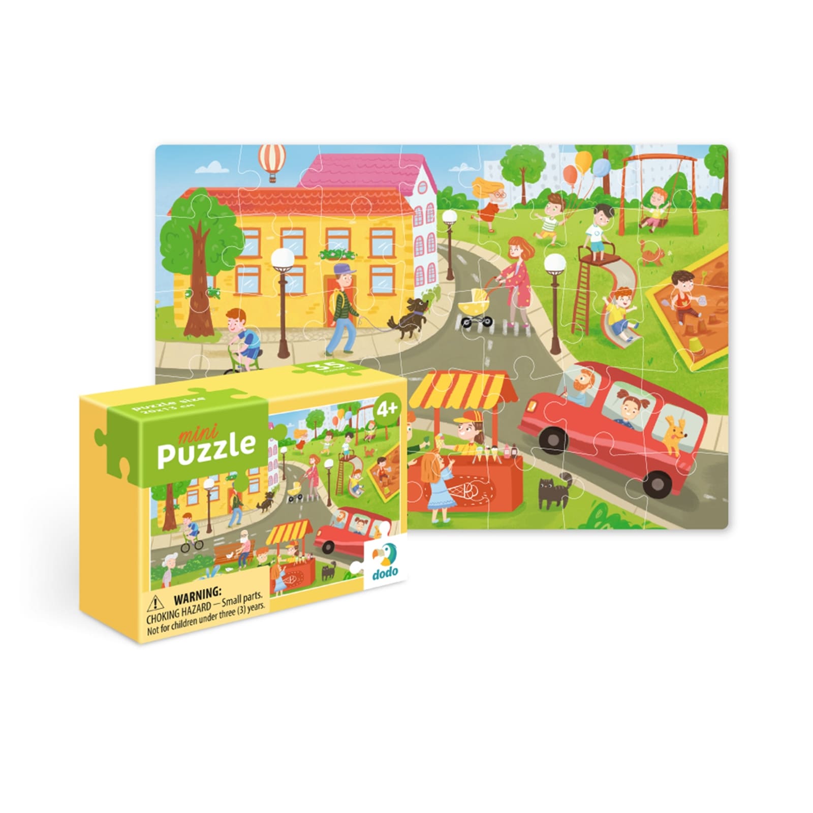 DODO Mini Puzzle Stadt im Sommer 35 Teile, 4J+