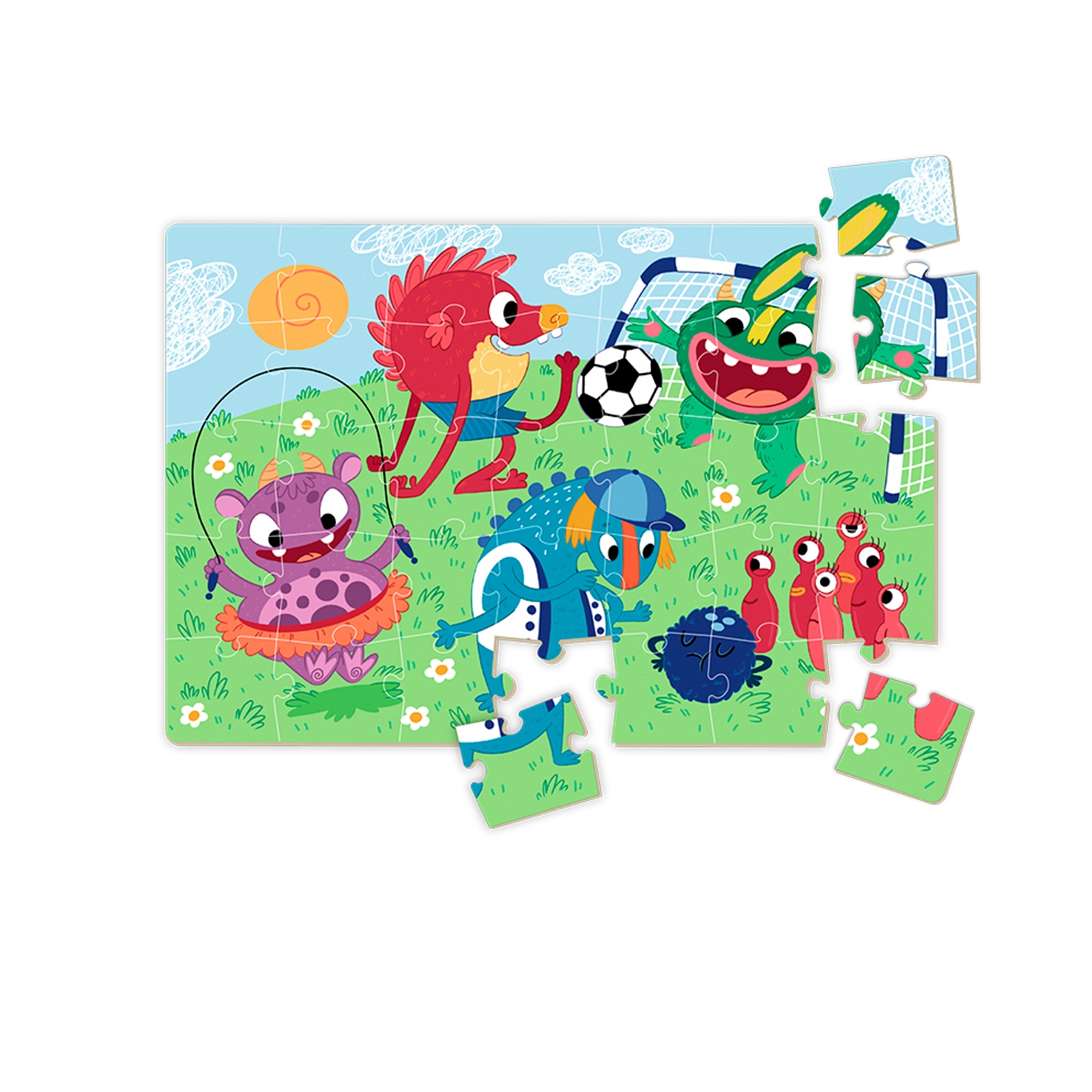 DODO Mini Puzzle Süsse Monster 35 Teile, 4J+