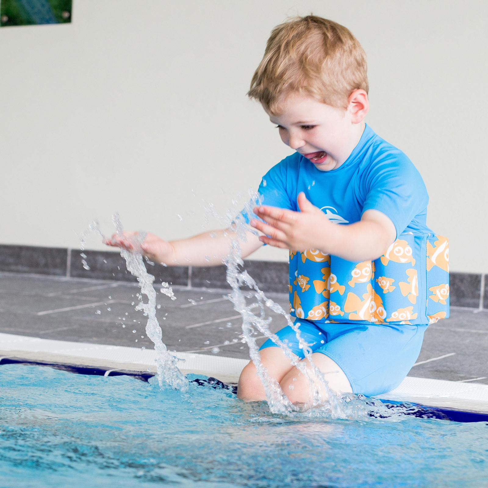 KONFIDENCE Badeanzug mit Schwimmhilfe Clownfisch, 2-3 Jahre