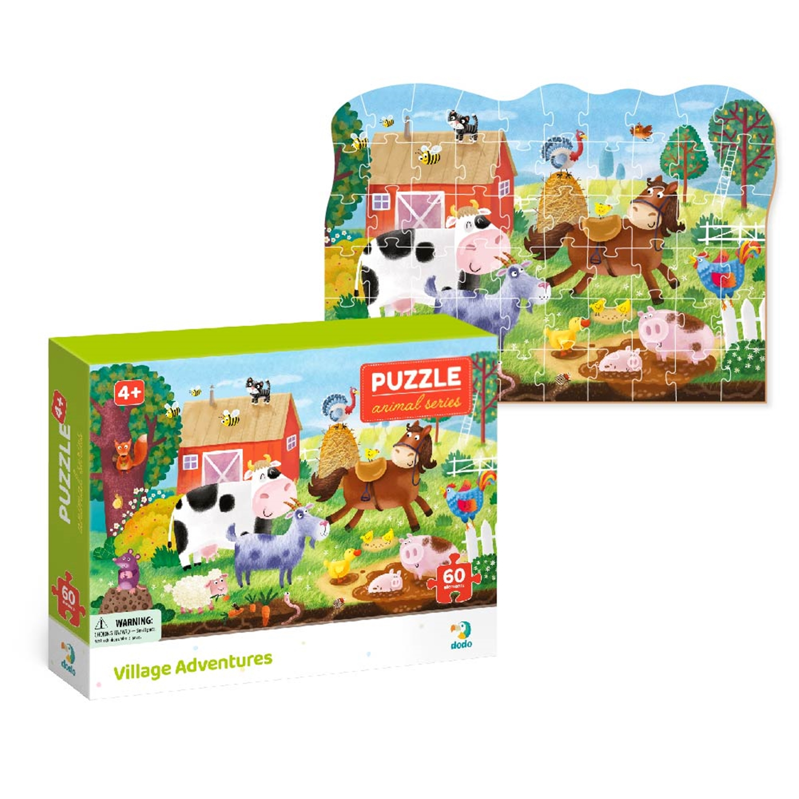 DODO Puzzle Abenteuer 60 Teile, 4J+