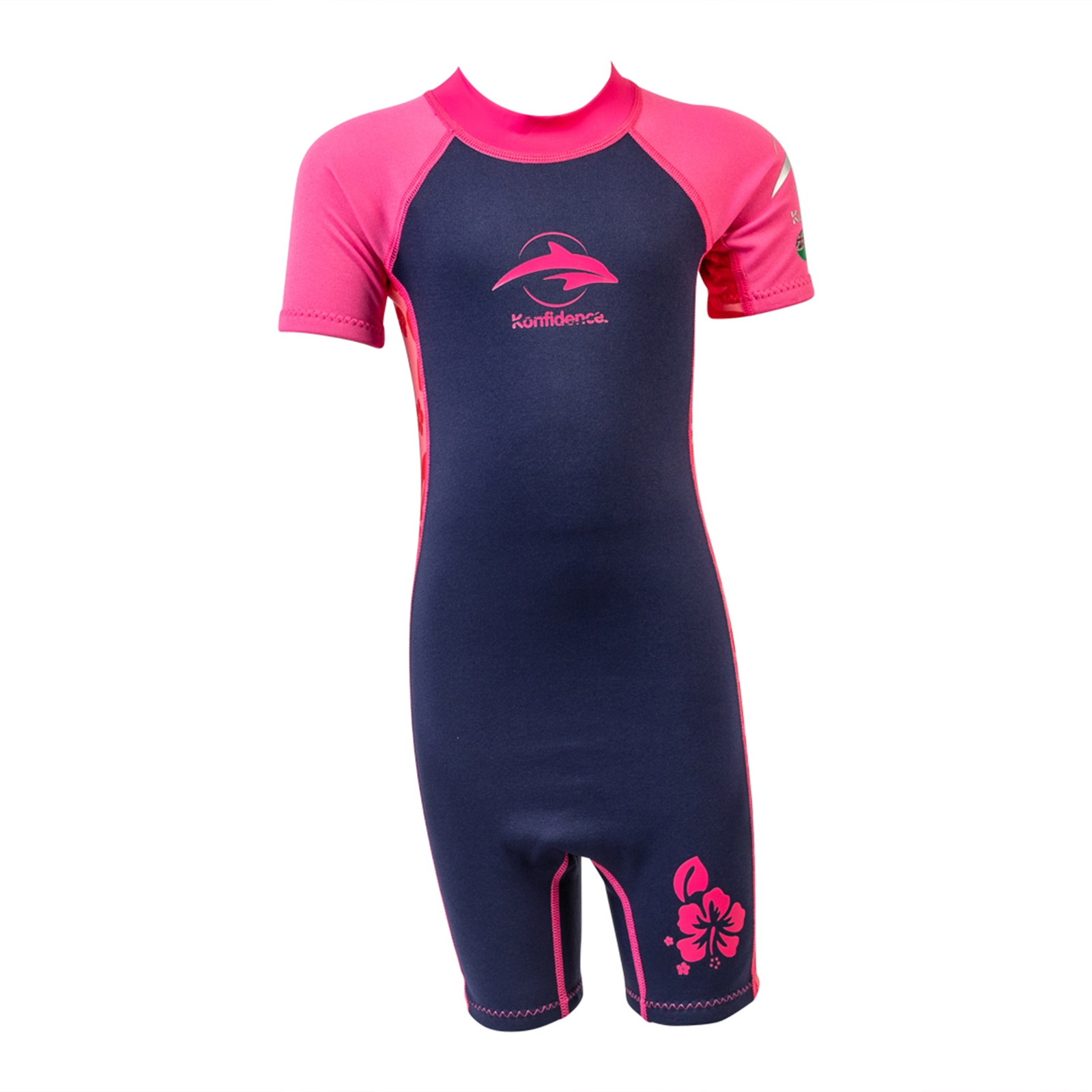 KONFIDENCE Neoprenanzug e-Flex Splashy Wetsuit Hibiskus Oahu 4-5 Jahre