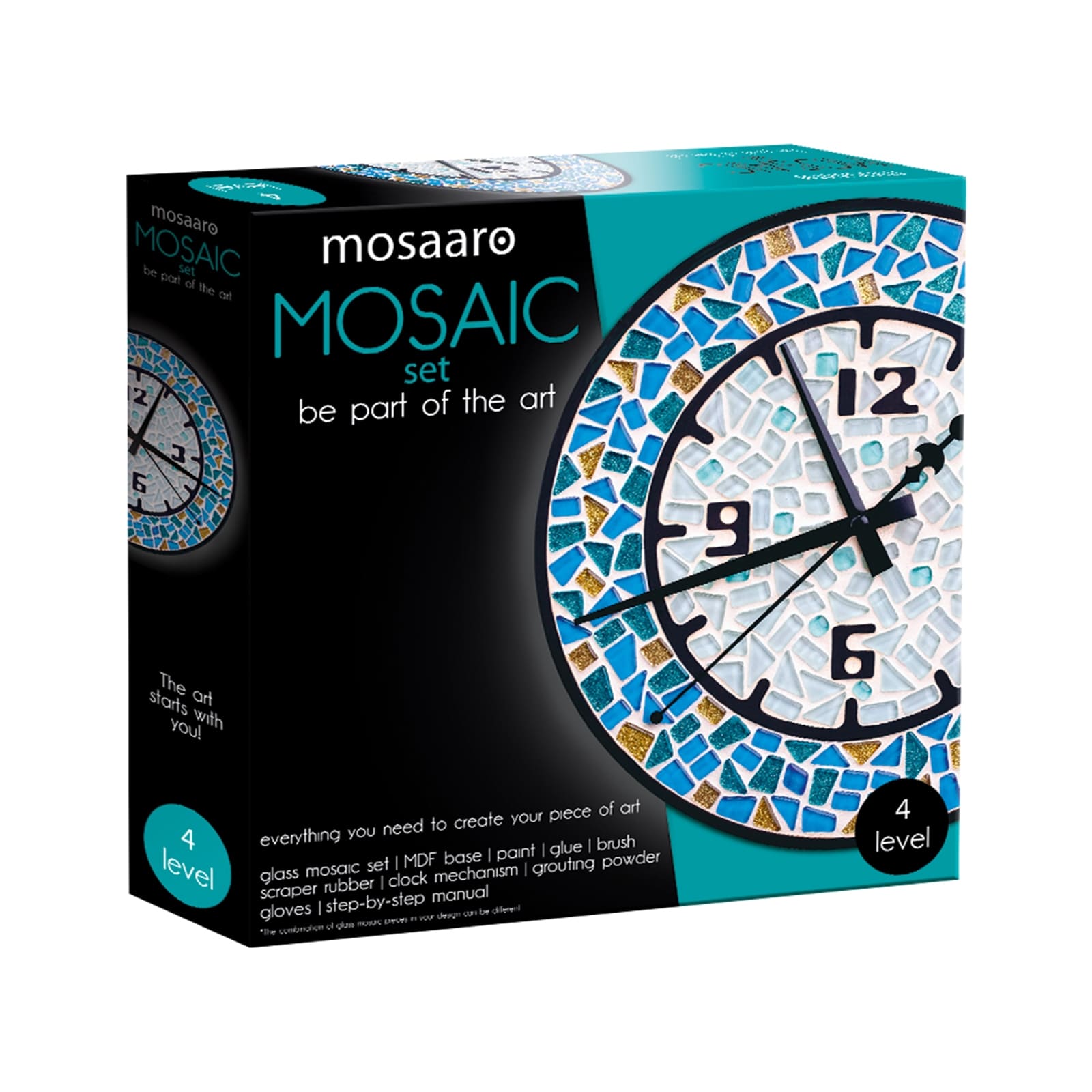 MOSAARO Ensemble De Mosaïques Horloge Niveau 4