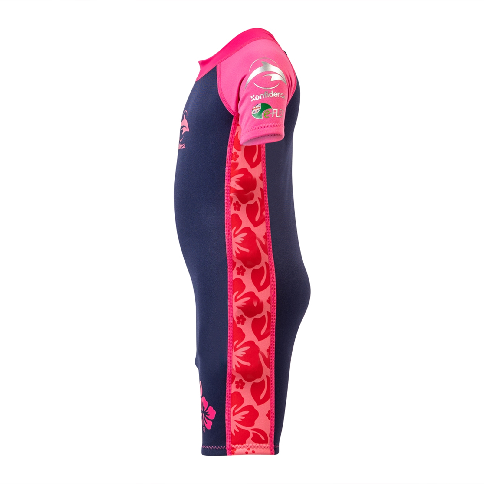 KONFIDENCE Neoprenanzug e-Flex Splashy Wetsuit Hibiskus Oahu 6-7 Jahre