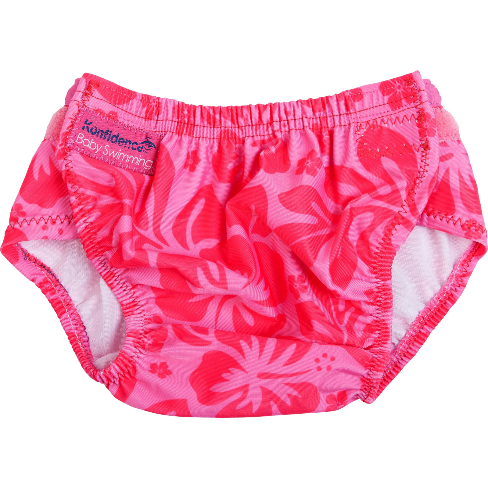 KONFIDENCE Couche de bain AquaNappy hibiscus rose vif