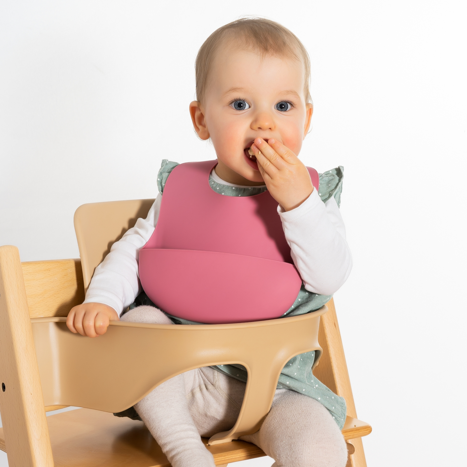 REER Eat'nTidy Silikonlätzchen rosa