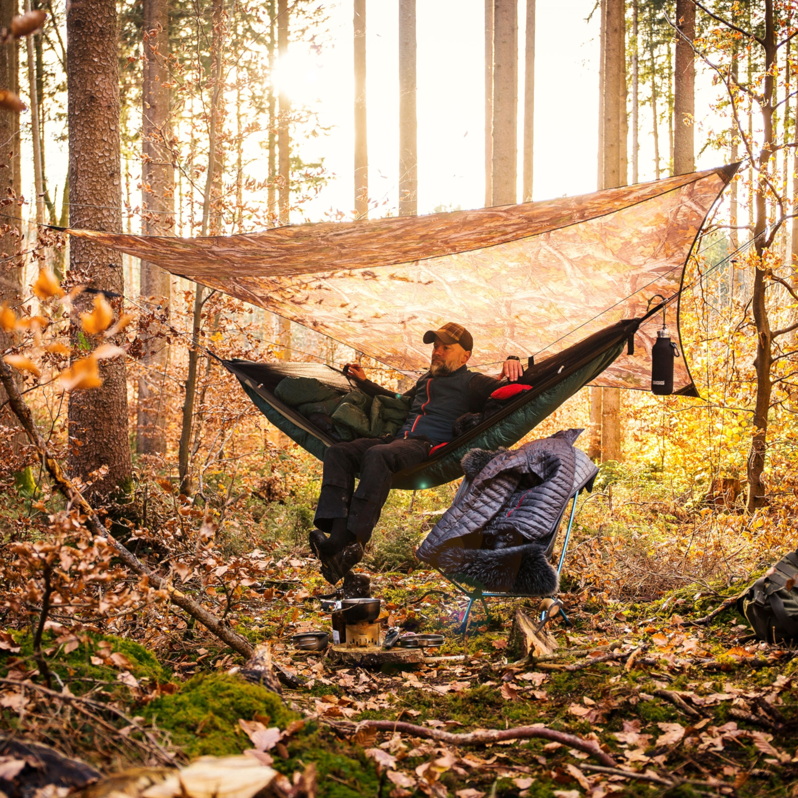 AMAZONAS Hängematten-Tarp Traveller Tarp Forest