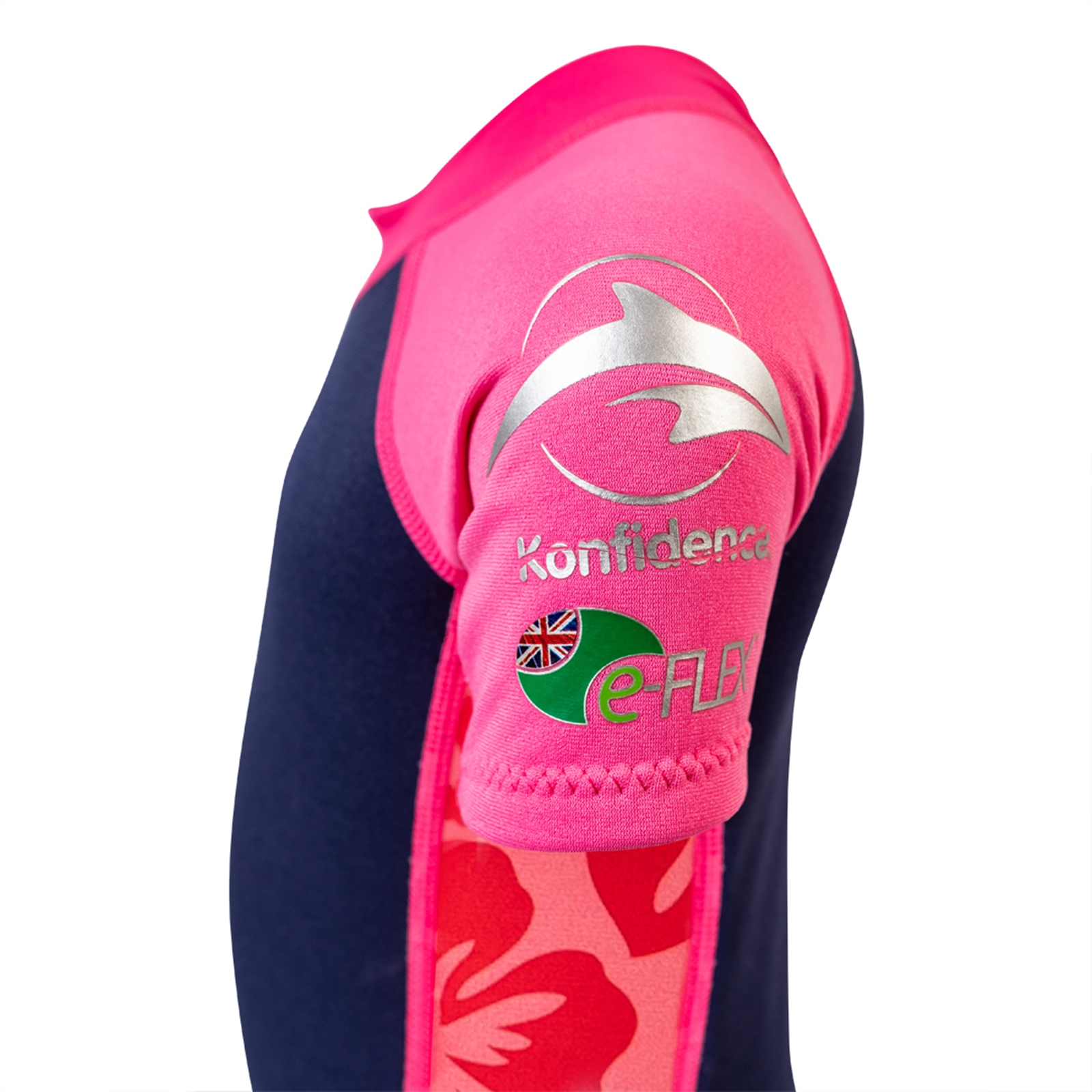 KONFIDENCE Neoprenanzug e-Flex Splashy Wetsuit Hibiskus Oahu 2-3 Jahre