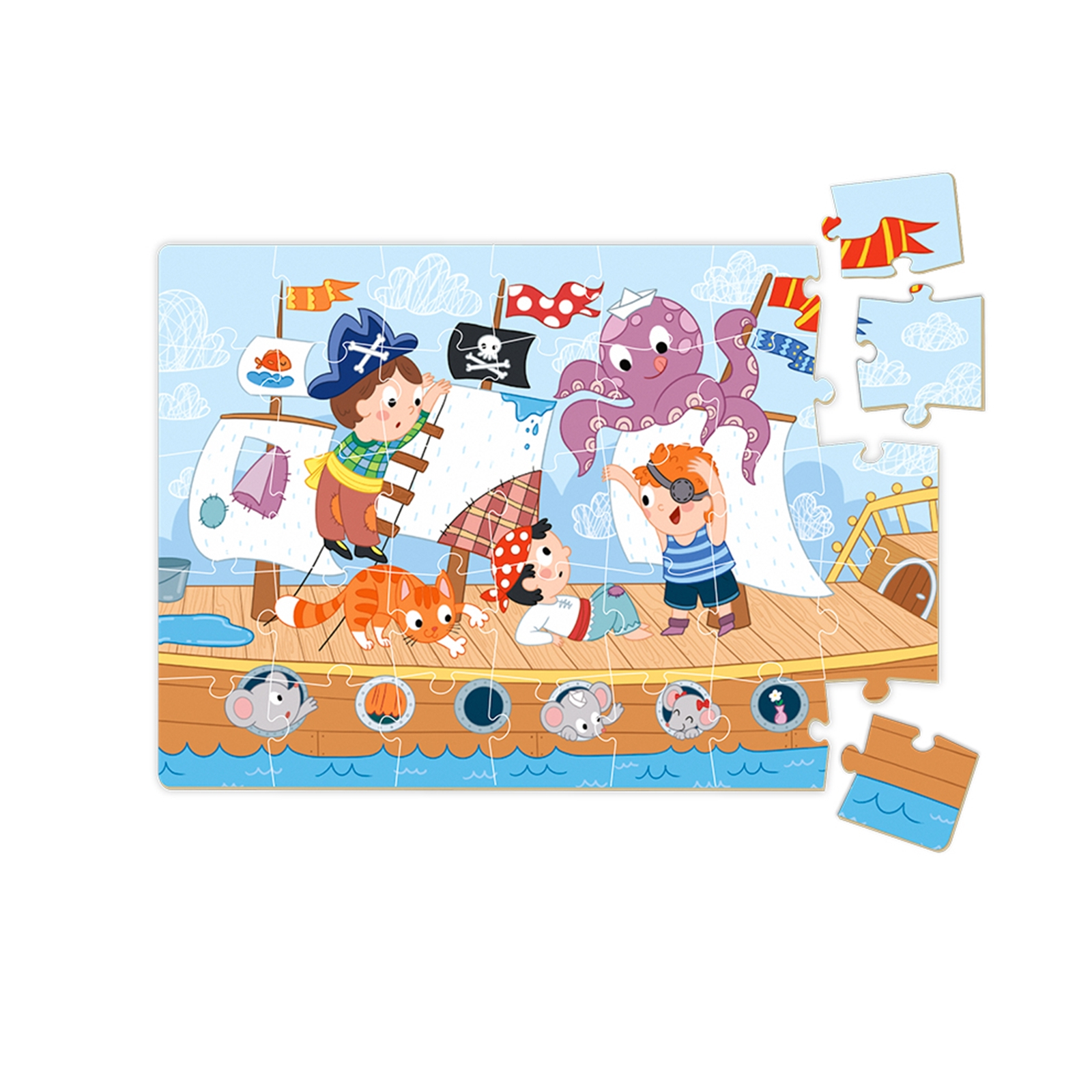 DODO Mini Puzzle Seeabenteuer 35 Teile, 4J+