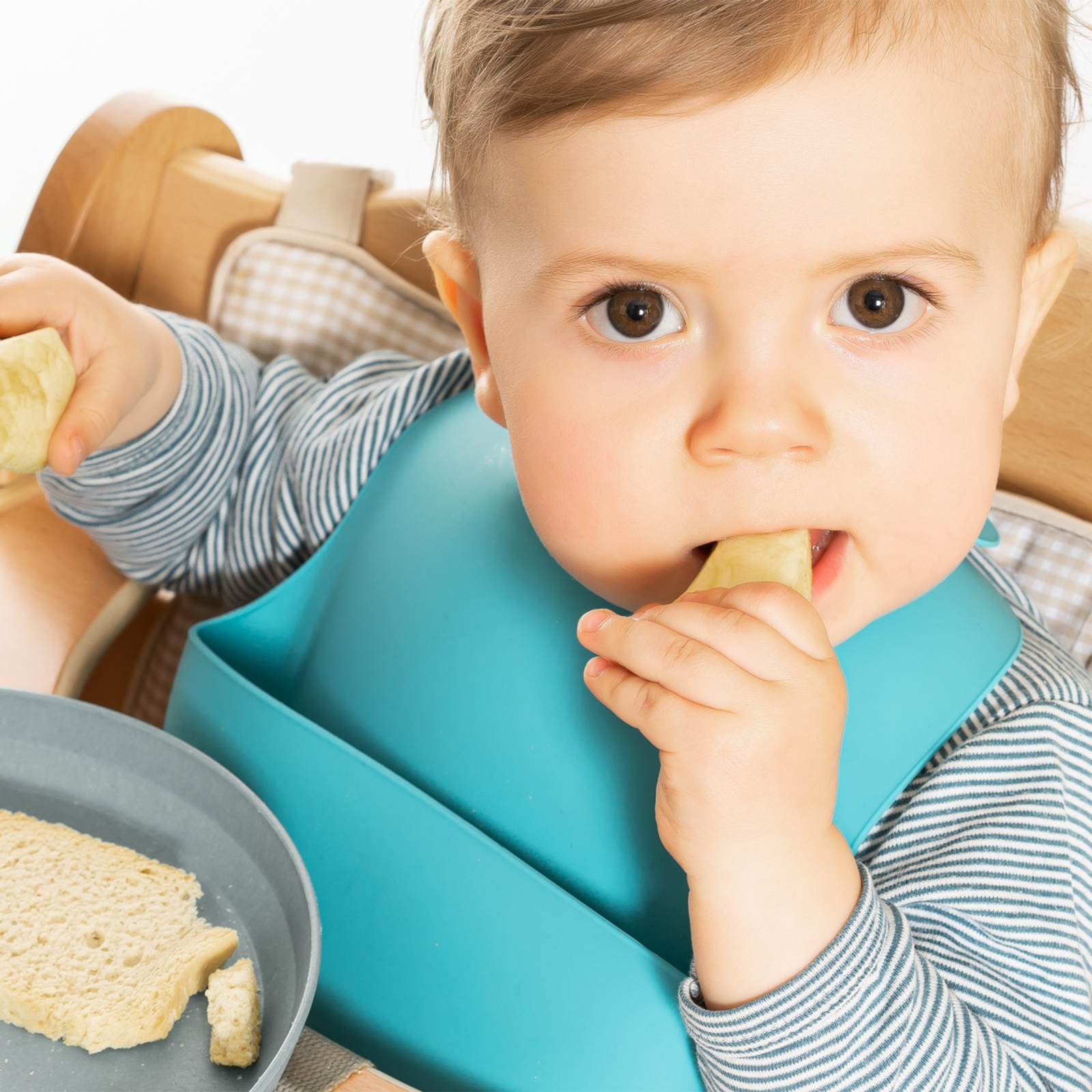 REER Eat'nTidy Silikonlätzchen blau