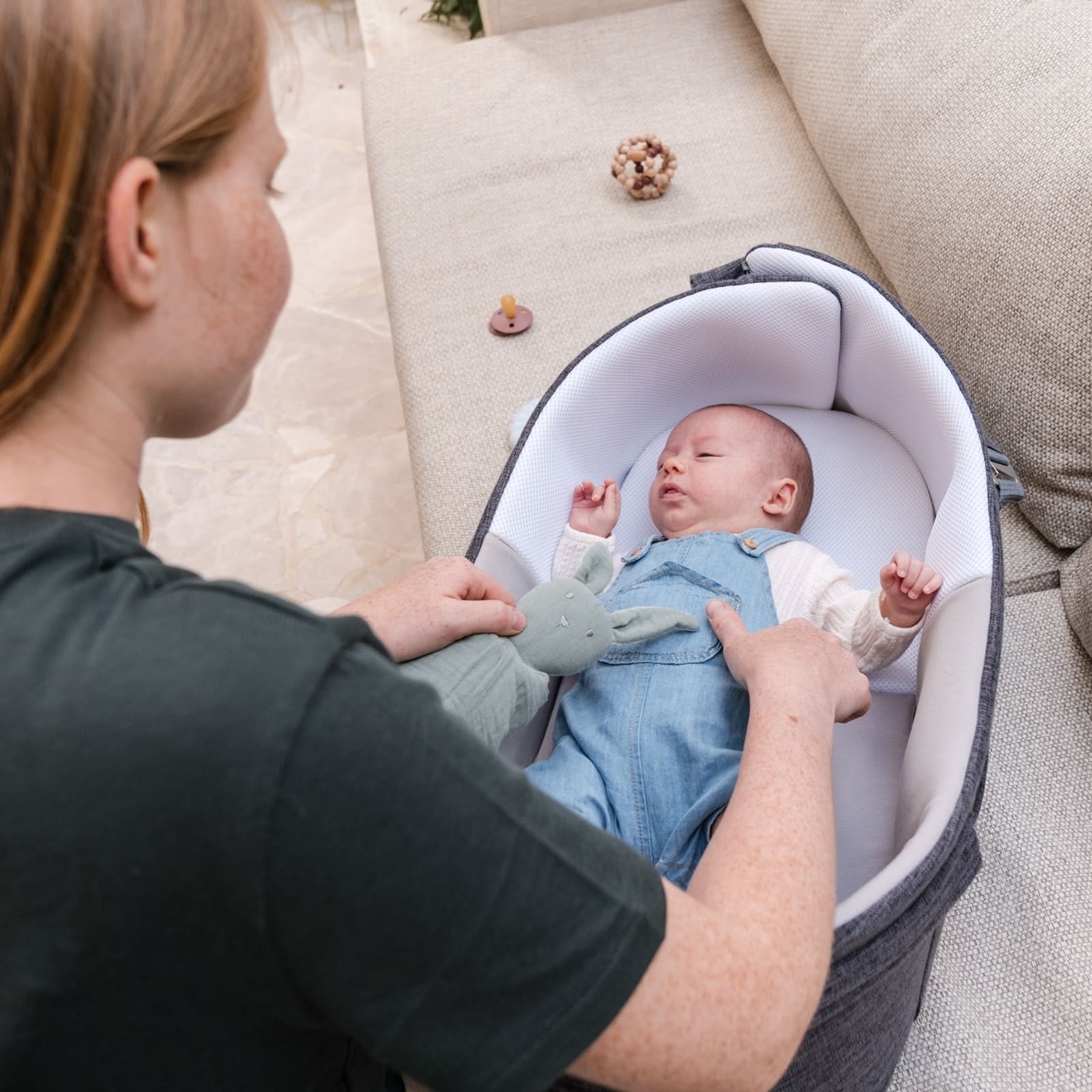 DOOMOO Babynest Nest’n Go grau