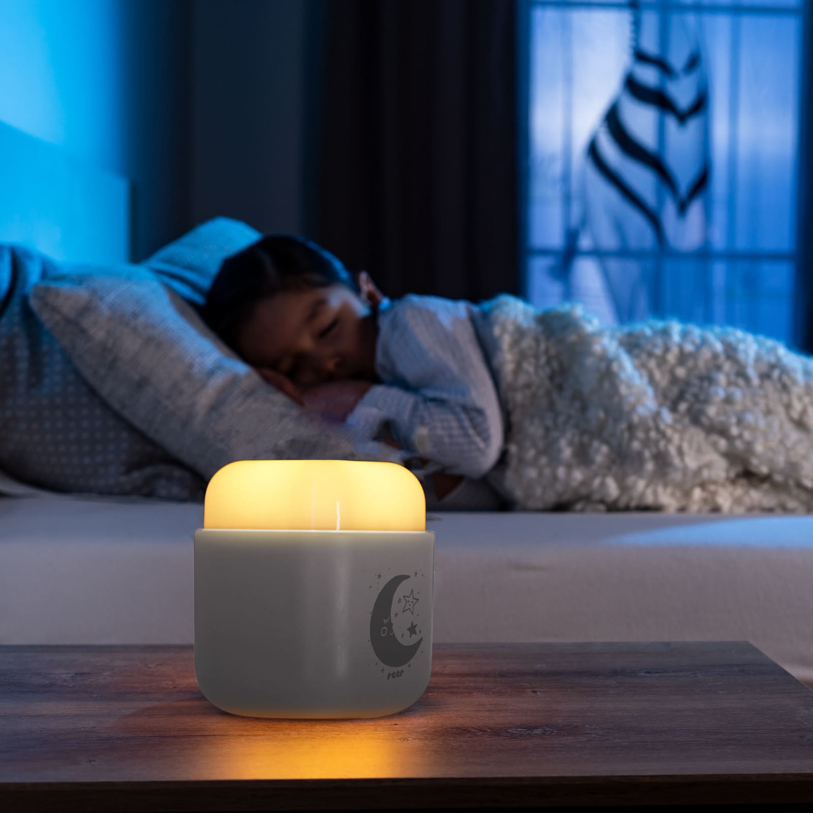 REER 2in1 Nachtlicht SleepLight hellgrau