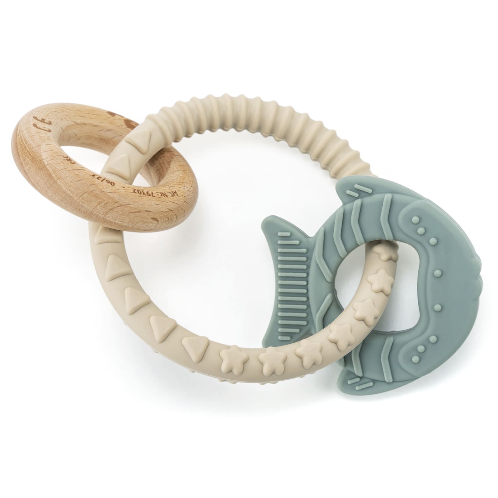 REER Anneau de dentition en bois et silicone BiteDuo