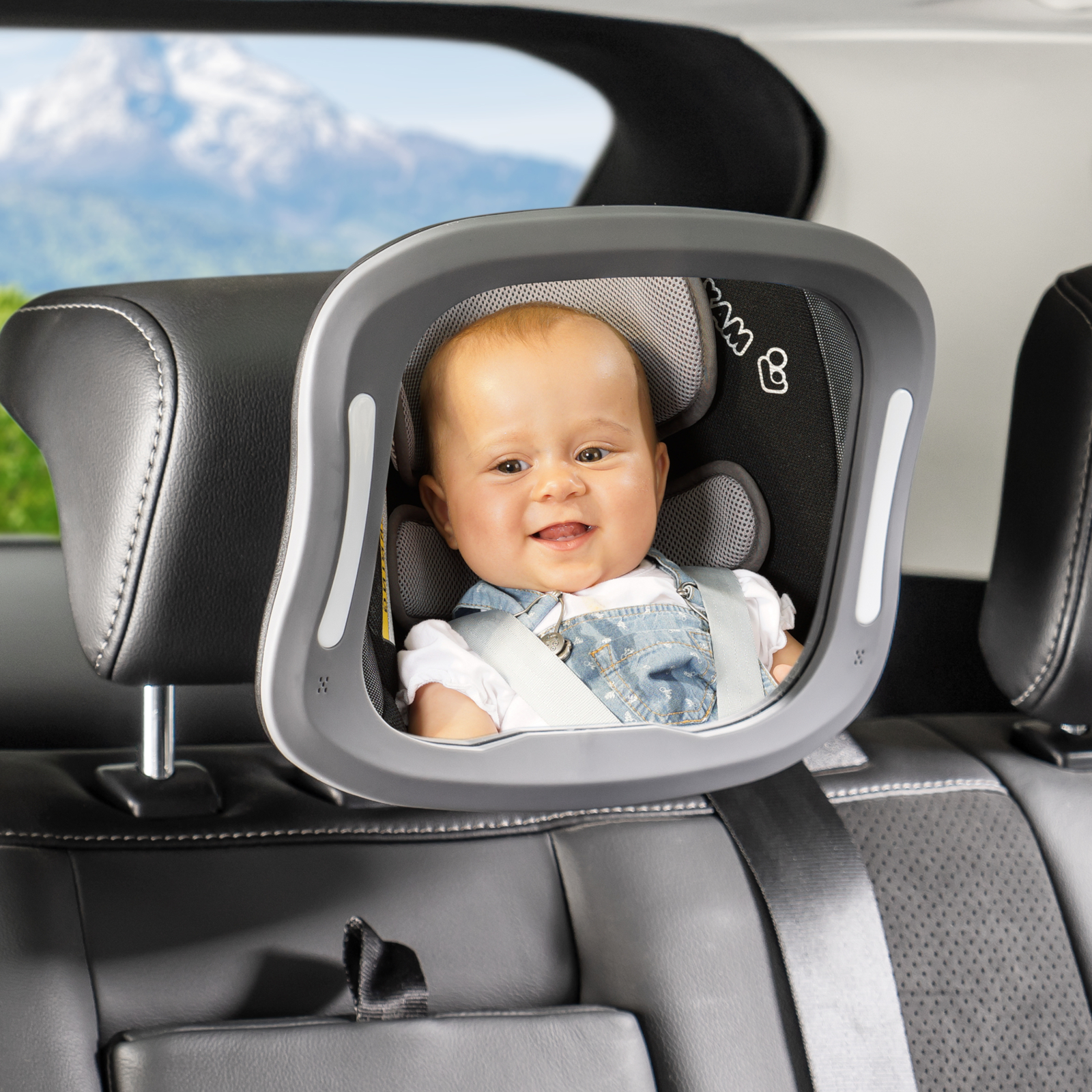 REER LED Auto-Sicherheitsspiegel BabyView