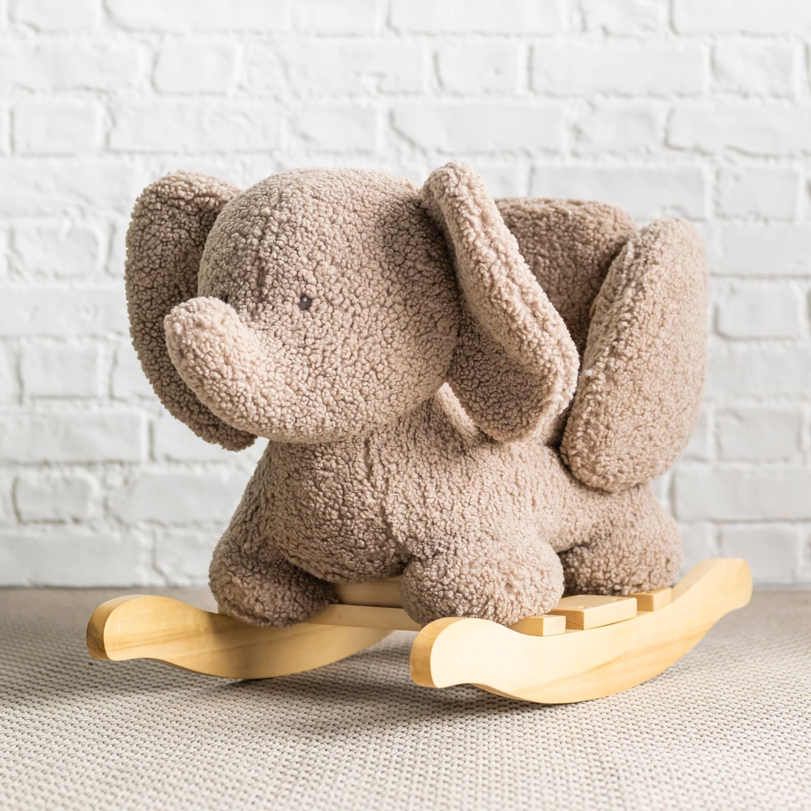 NATTOU Lapidou Schaukeltier Teddy Elefant taupe