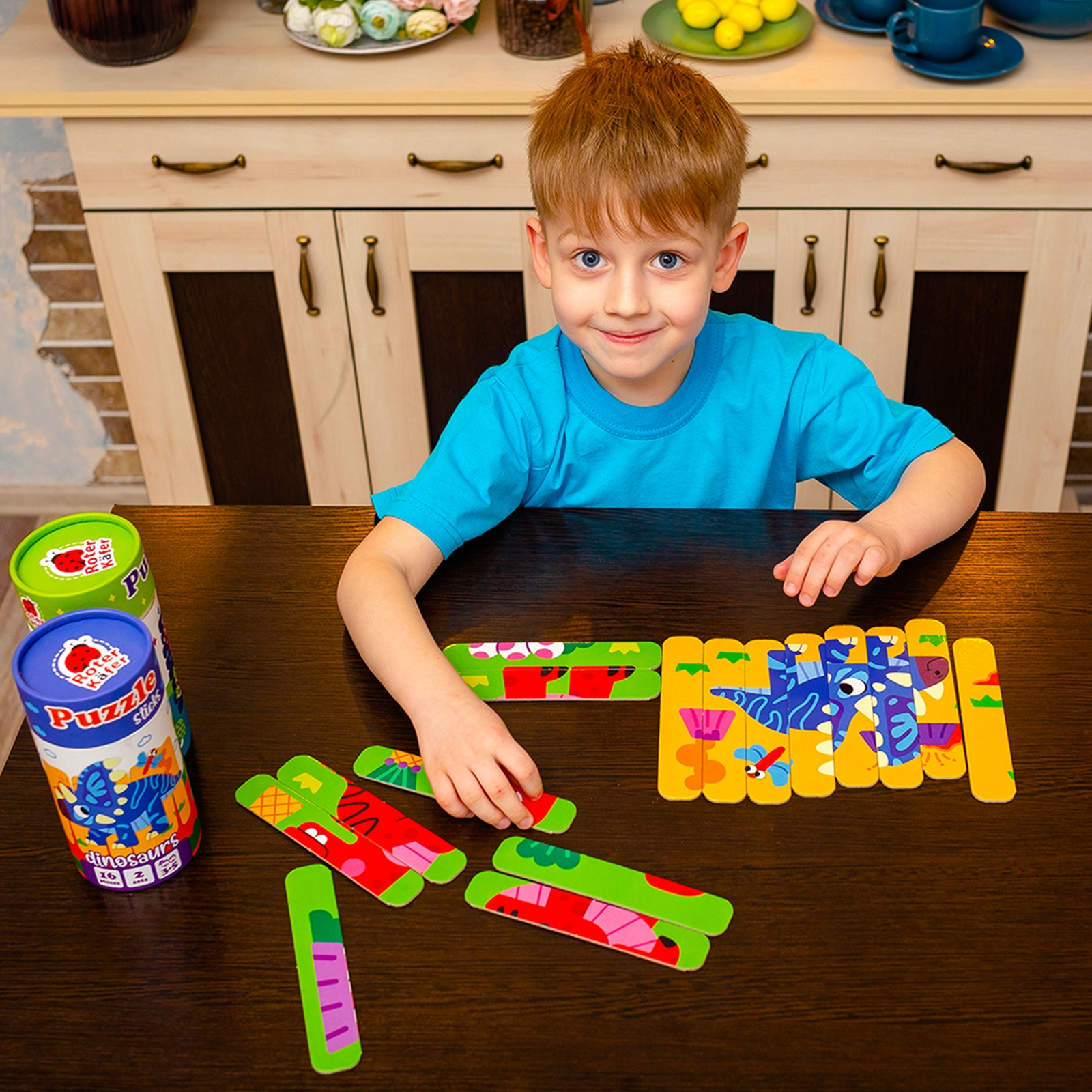 ROTER KÄFER Puzzle Sticks Dinosaurier