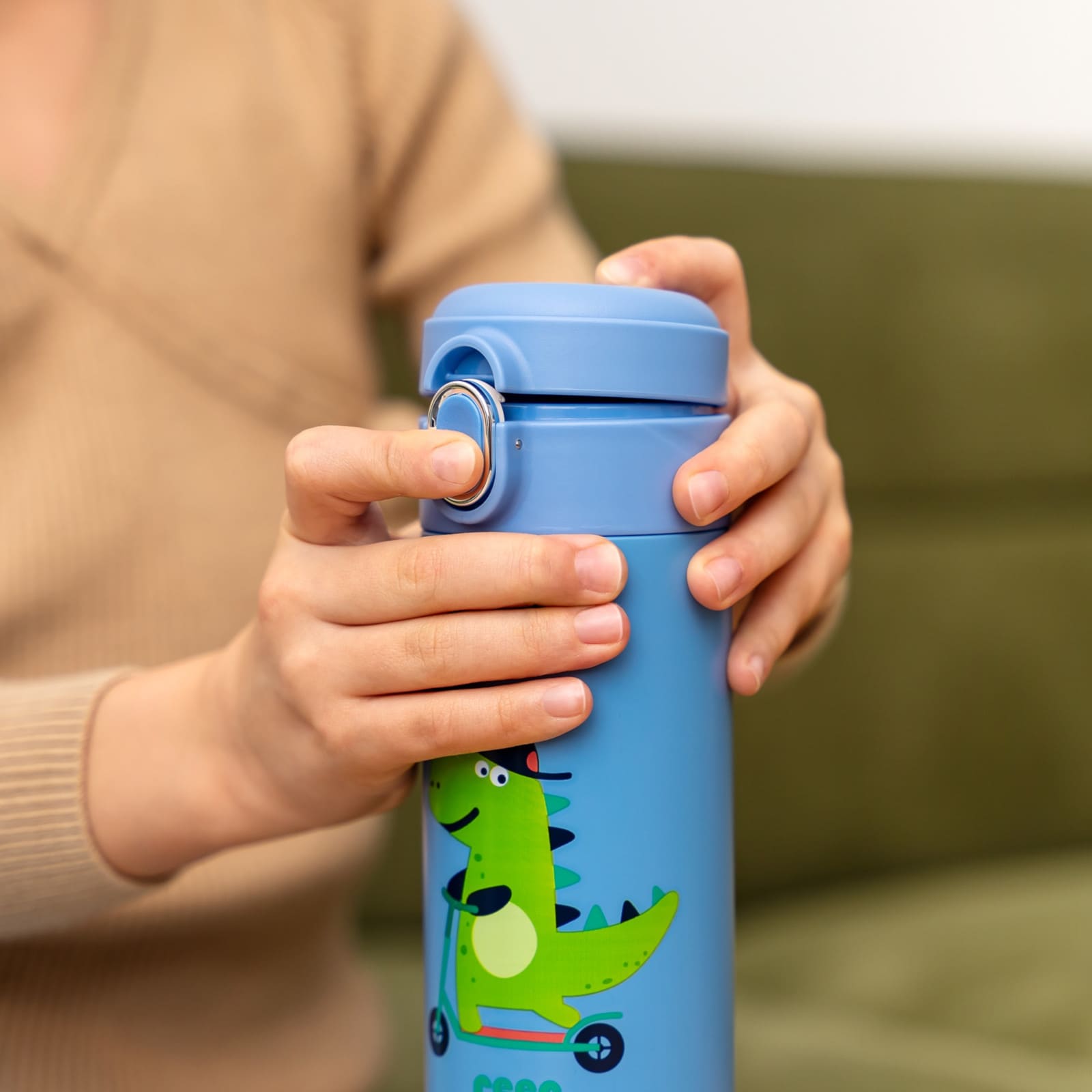 REER Kids Trinkhalmflasche blau