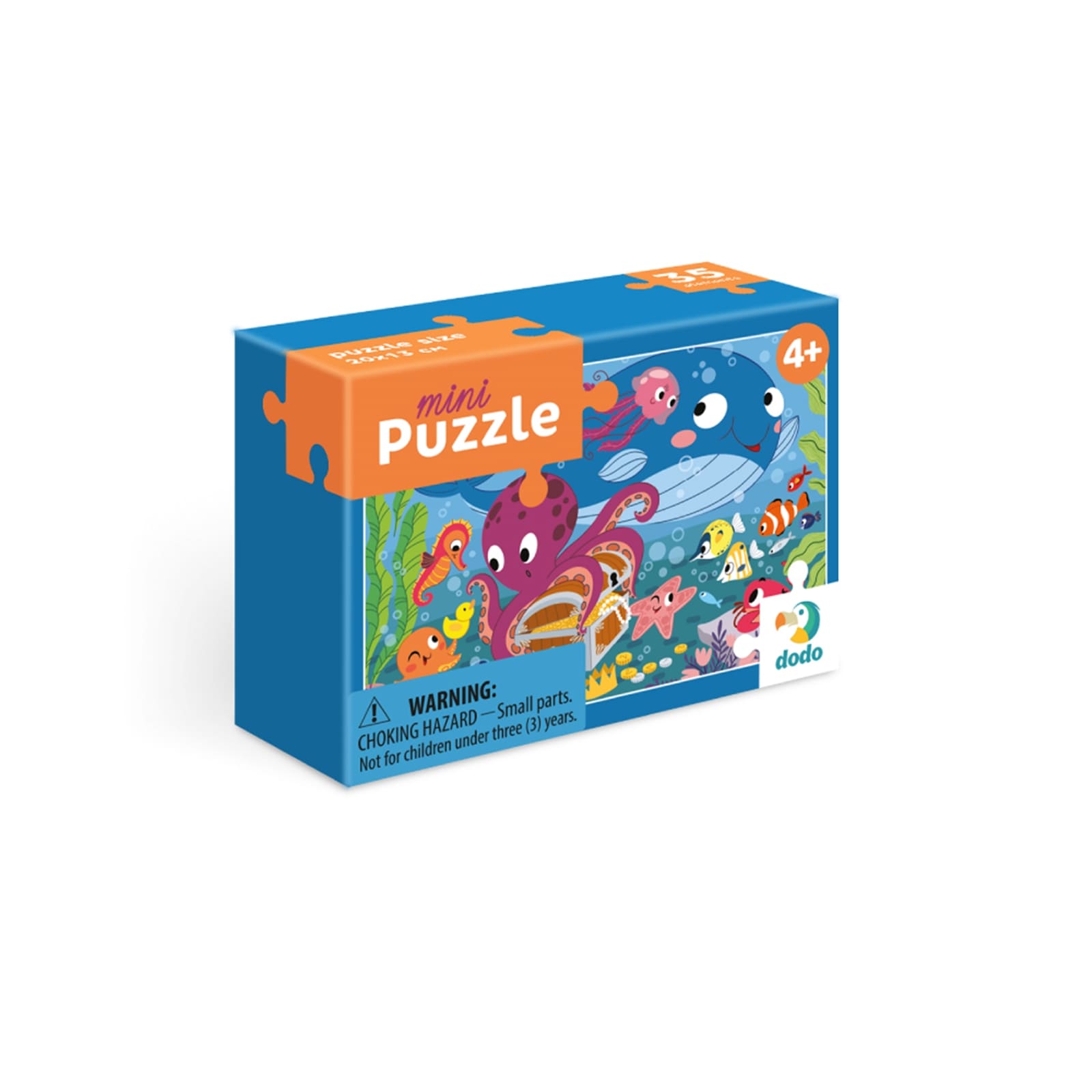 DODO Mini Puzzle Unterwasserabenteuer 35 Teile, 4J+