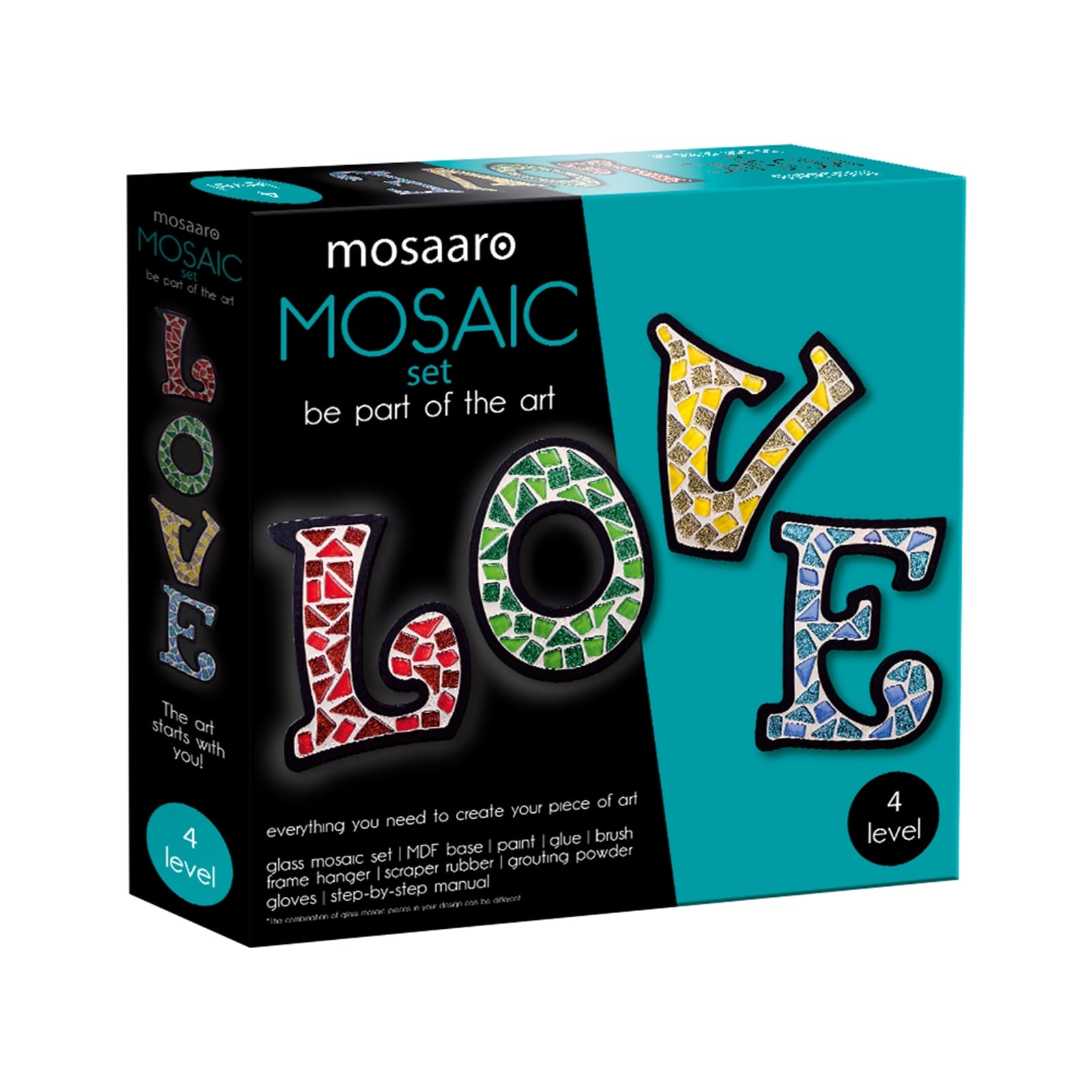 MOSAARO Ensemble De Mosaïques Love Niveau 4
