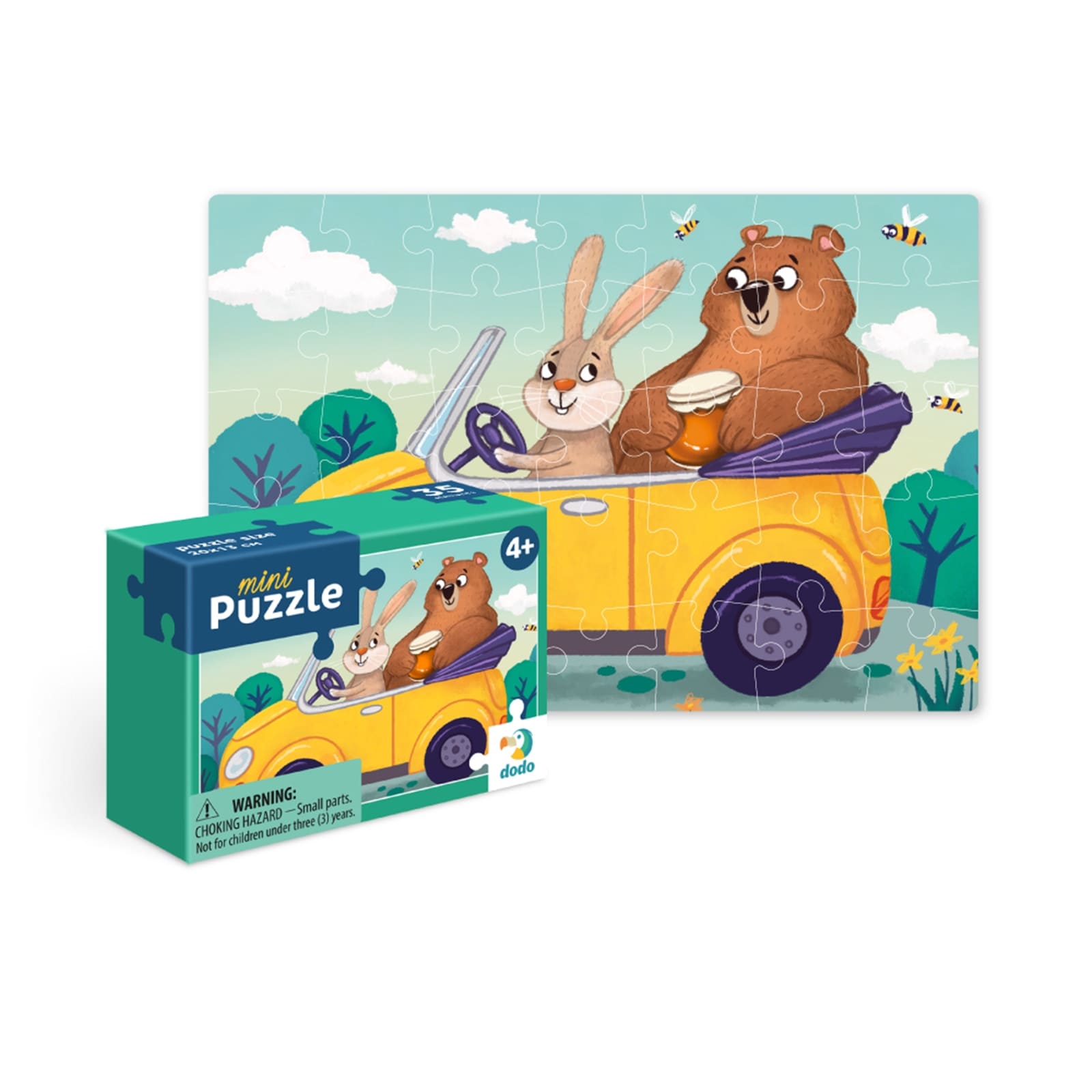 DODO Mini Puzzle Unterwegs 35 Teile, 4J+