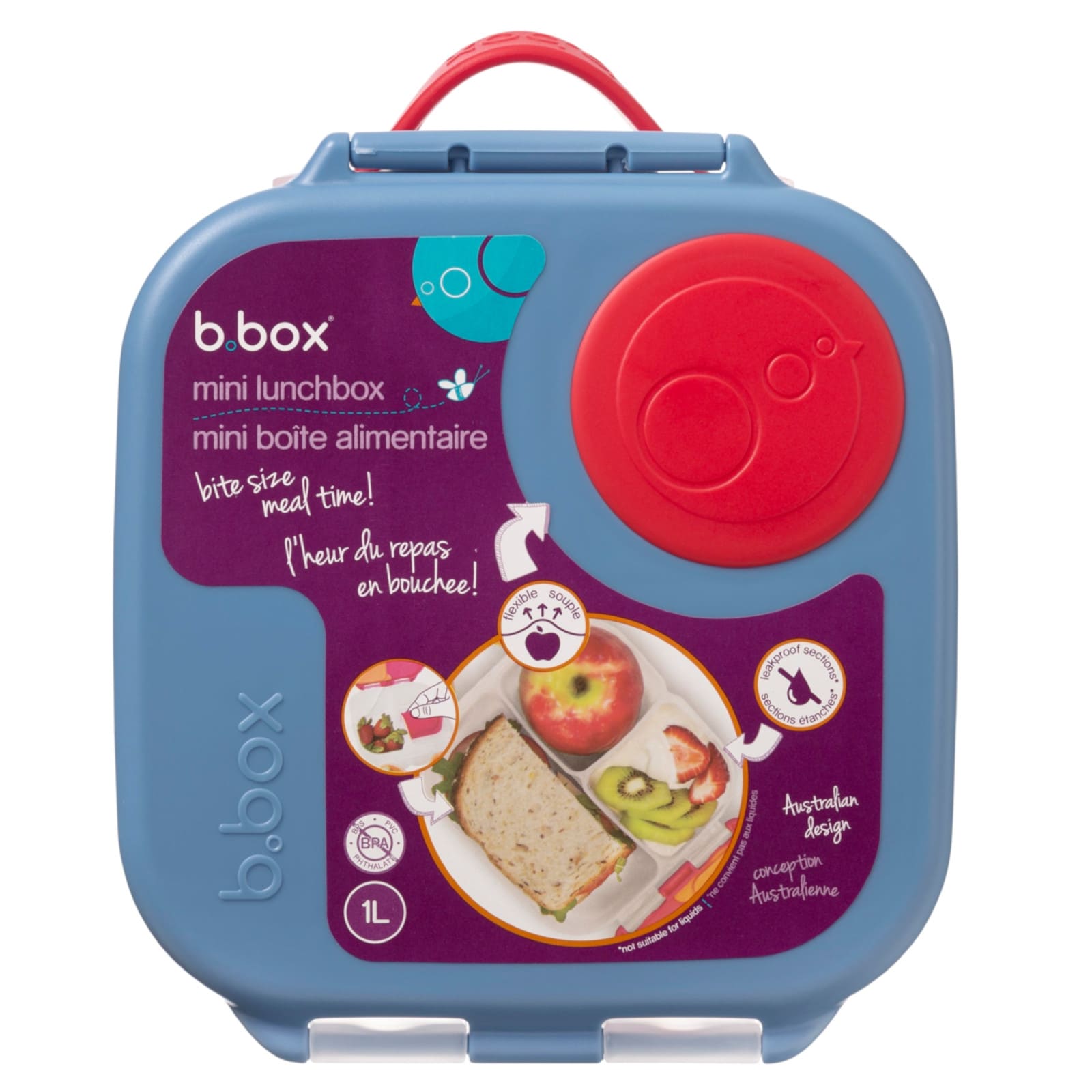 B.BOX Mini Lunchbox 1L Blue Blaze