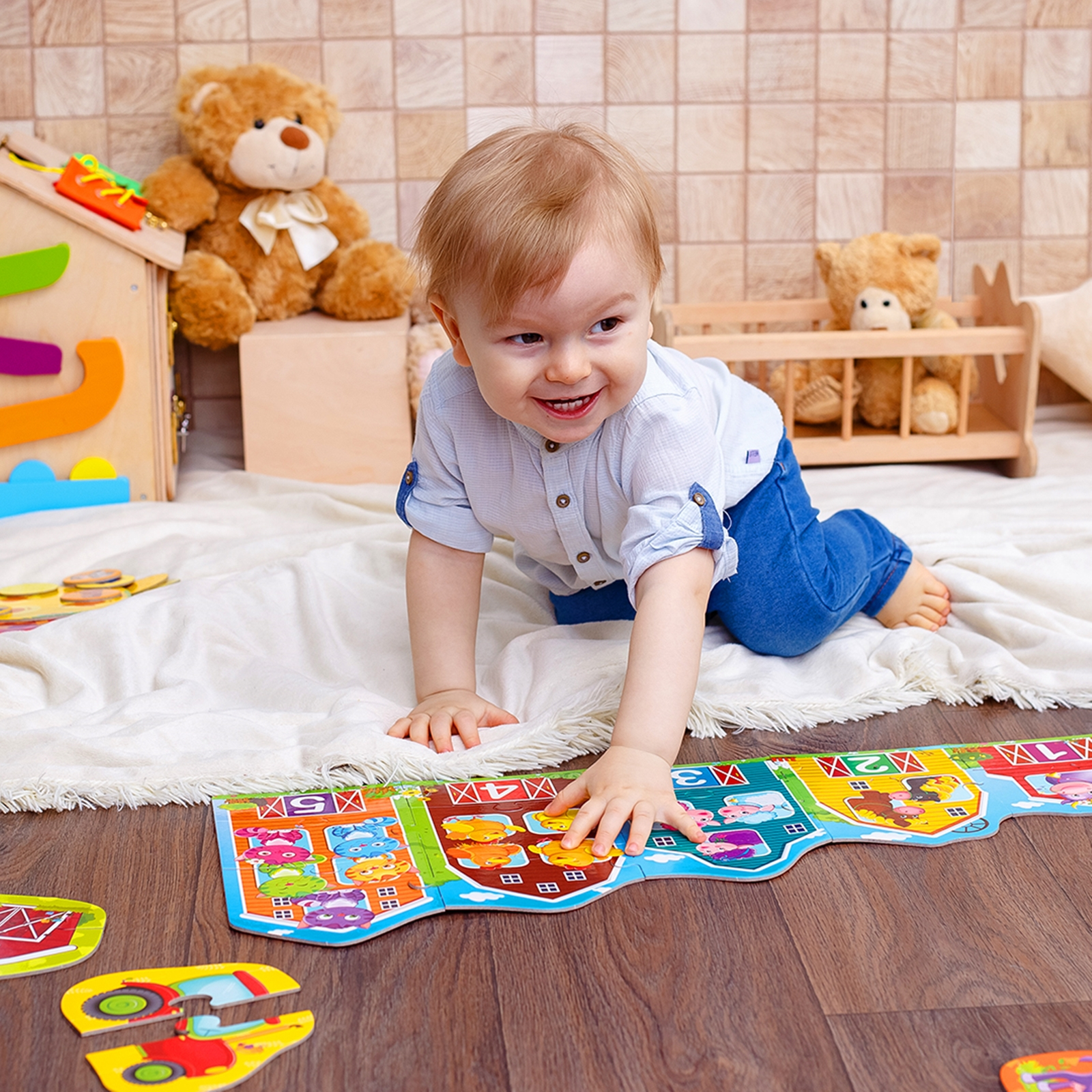 ROTER KÄFER Lernspiel für Kleinkinder Bauernhof, 3-5 Jahre