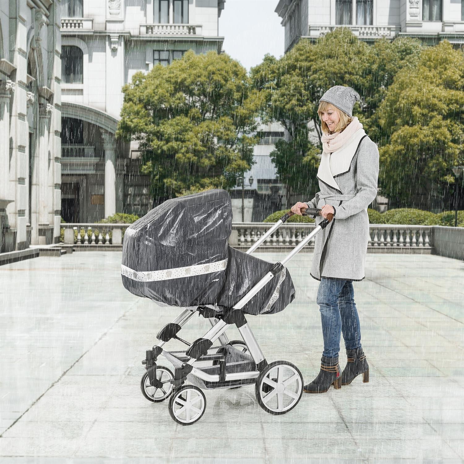 REER DesignLine Classic+ Regenschutz für Kombi-Kinderwagen