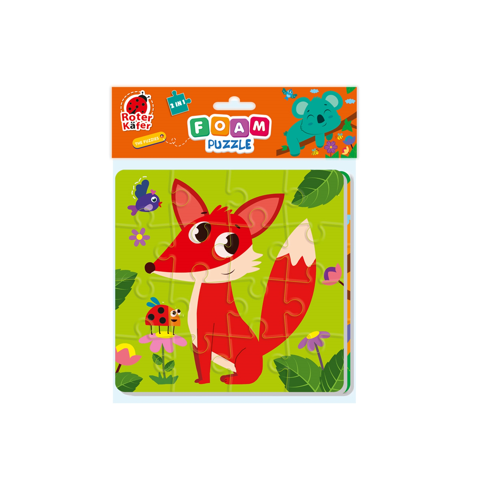 ROTER KÄFER Schaumstoffpuzzle 2in1 Fuchs-Koala