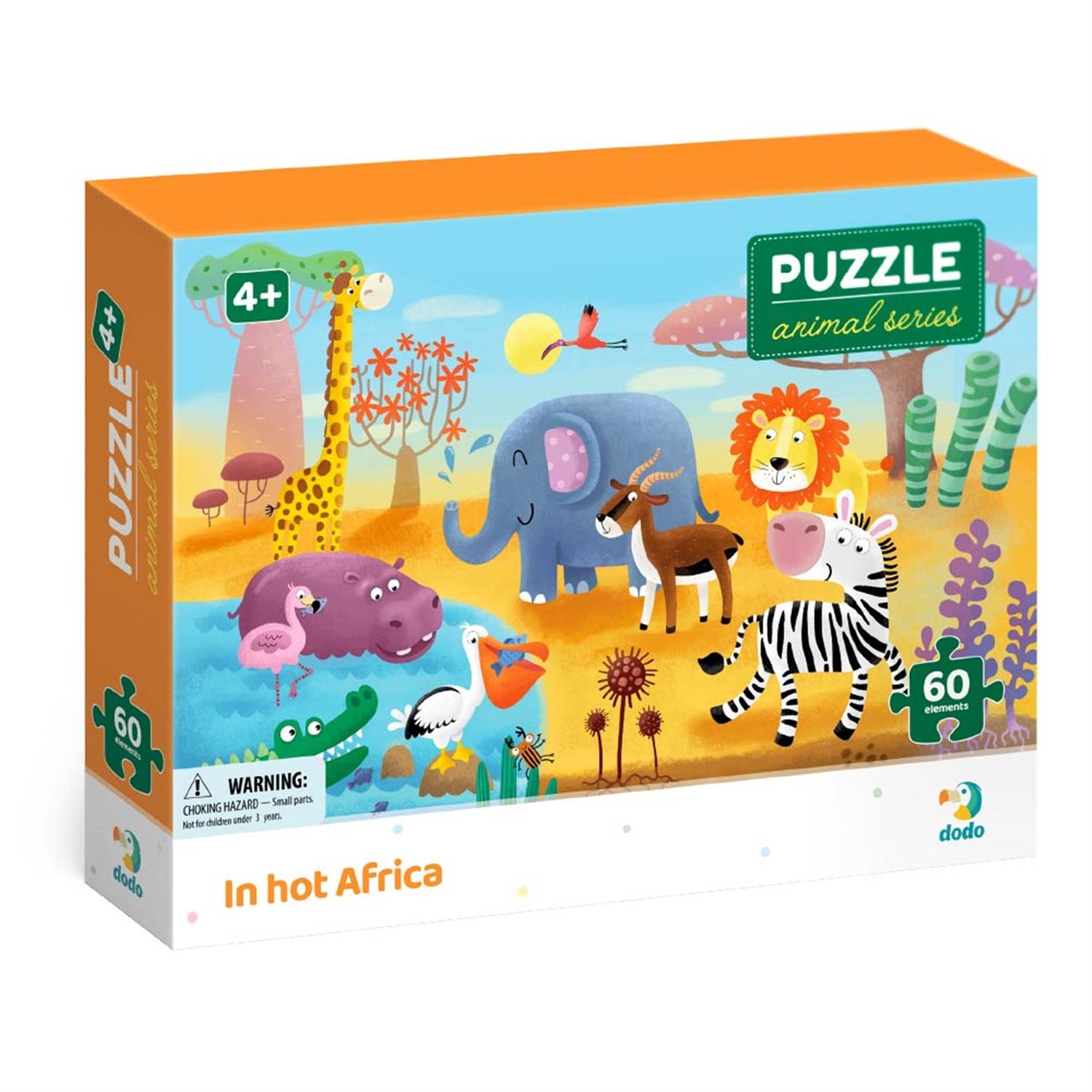 DODO Puzzle Heisses Afrika 60 Teile, 4J+