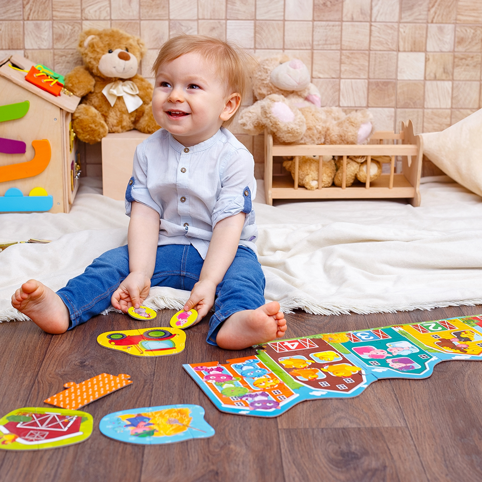 ROTER KÄFER Lernspiel für Kleinkinder Bauernhof, 3-5 Jahre