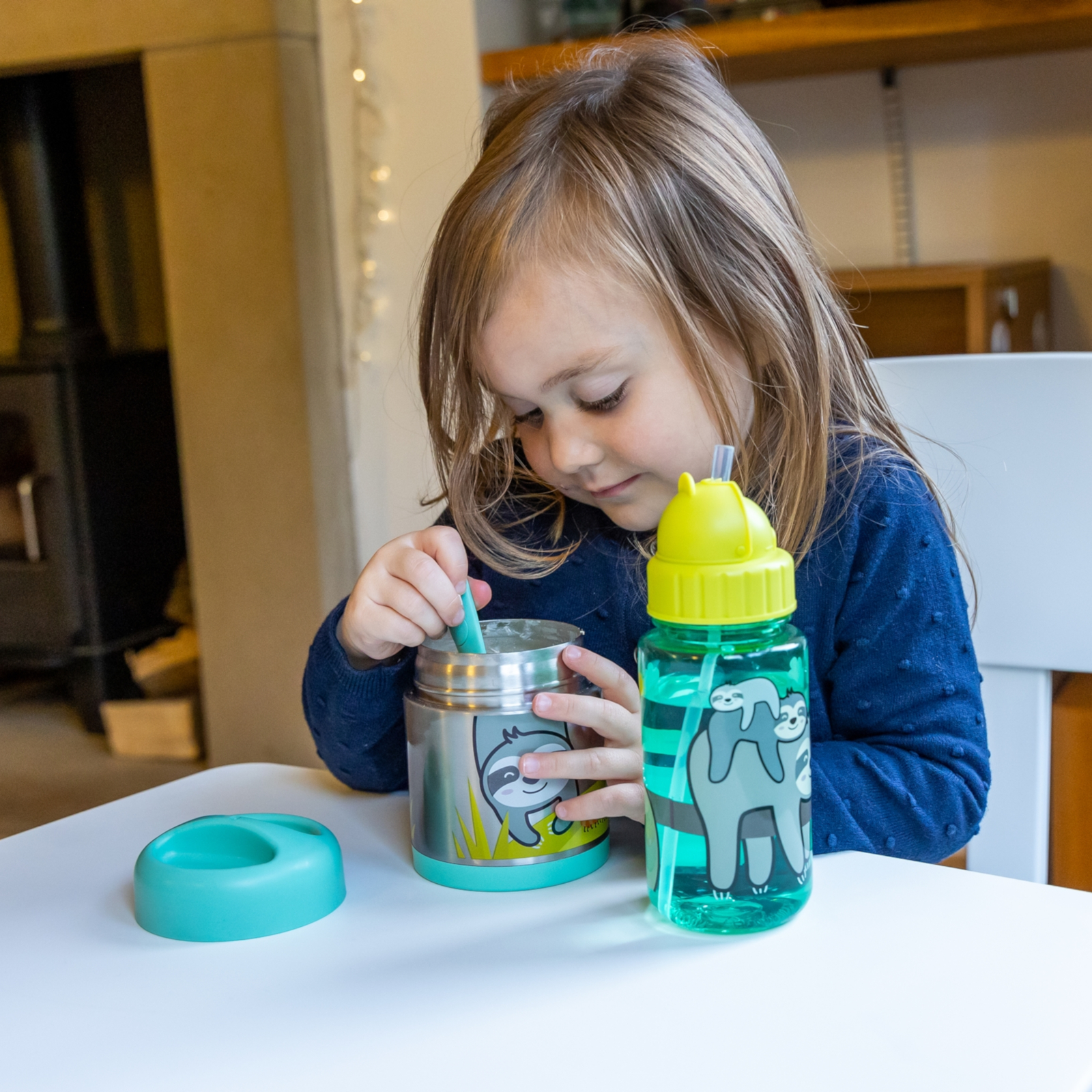 TUM TUM Boîte isotherme avec cuillère magnétique paresseux Stanley