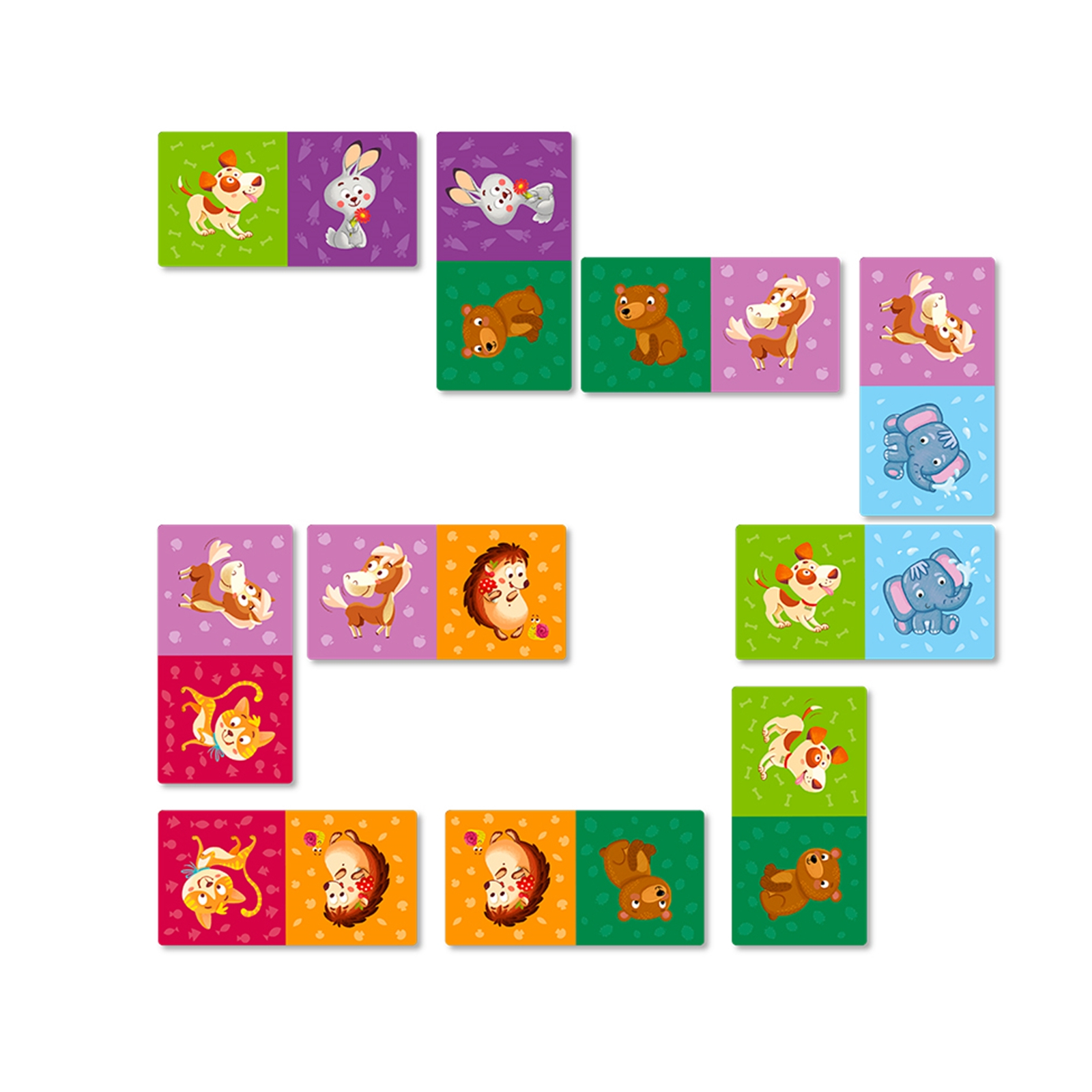 DODO Domino Animaux 28 cartes, 36m+