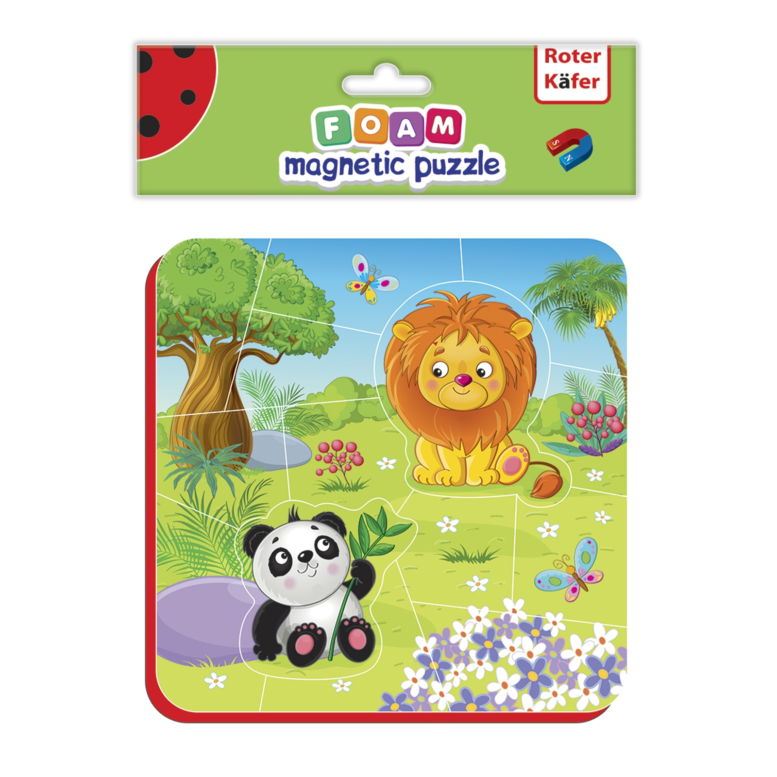 ROTER KÄFER Magnetpuzzle Baby Zoo