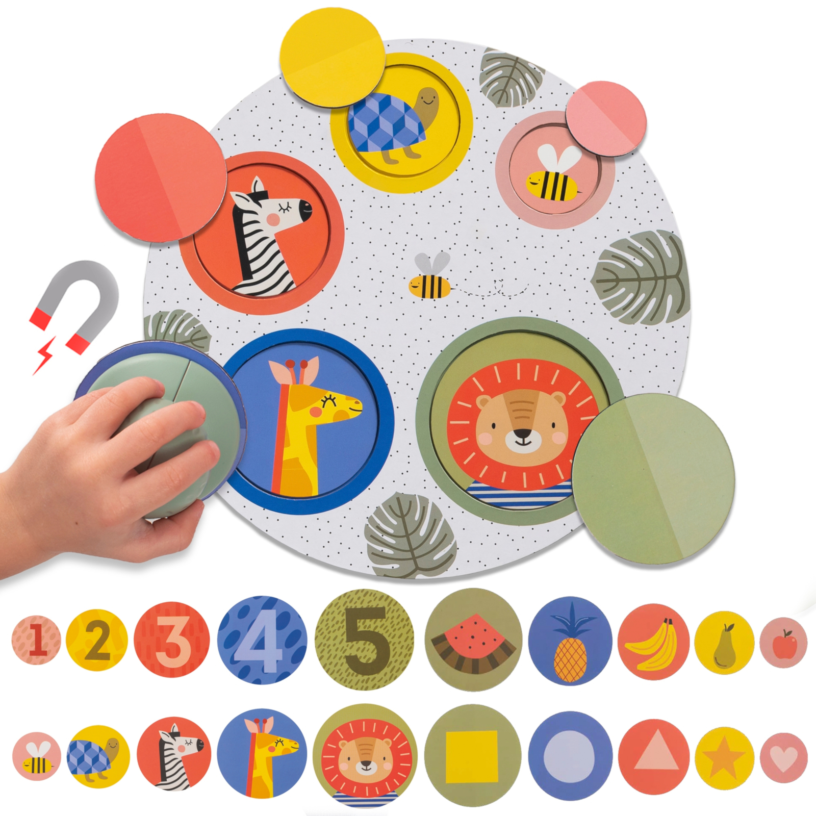 TAF TOYS Magnetisches Puzzle Peek-A-Boo