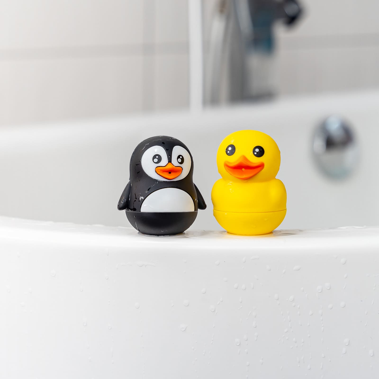 REER MyHappyBath Toys Badetiere Ente & Pinguin