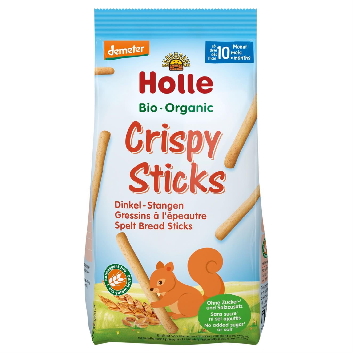 HOLLE Bio-Crispy Sticks Dinkel 80g