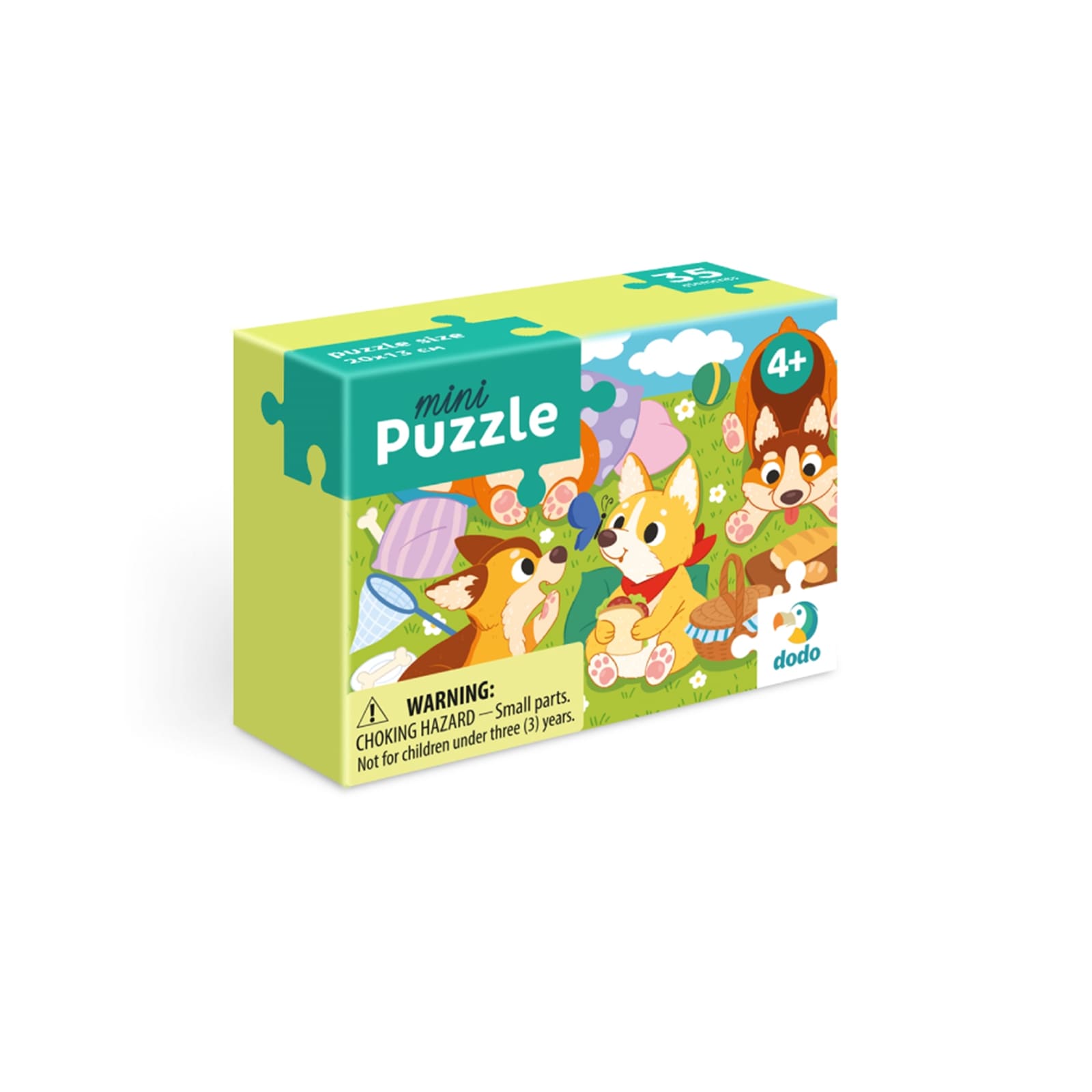 DODO Mini Puzzle Welpen 35 Teile, 4J+