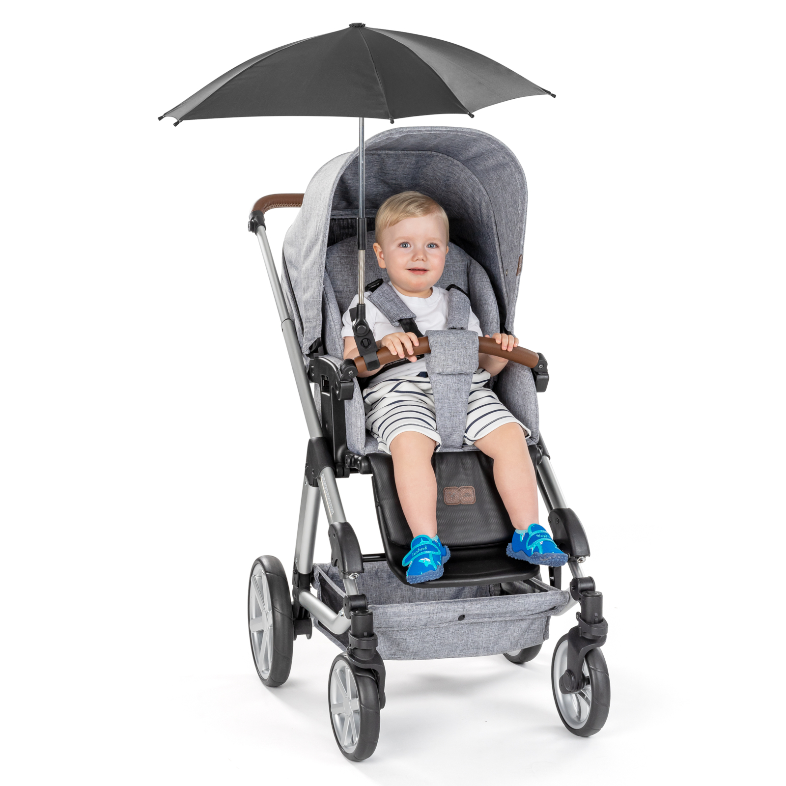 REER ShineSafe Kinderwagen-Sonnenschirm schwarz