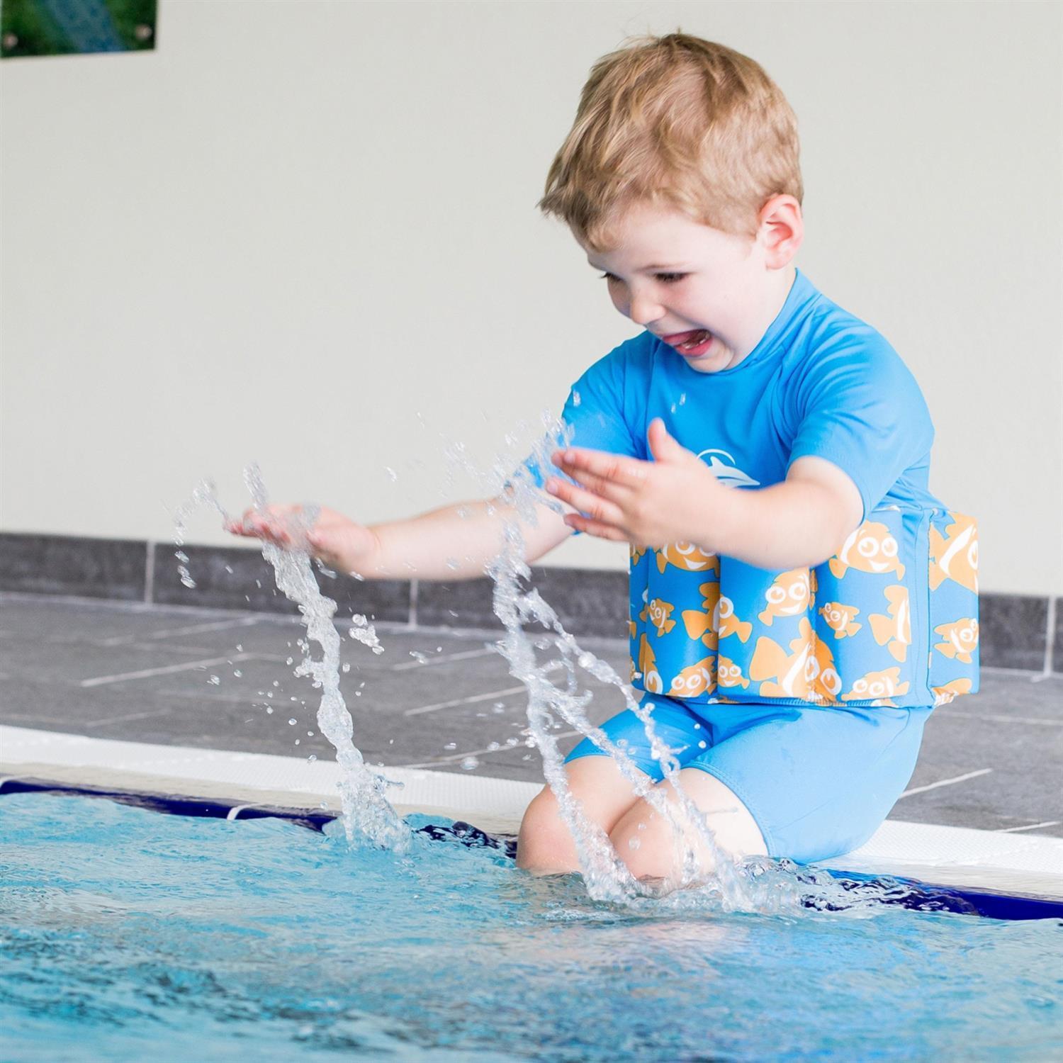 KONFIDENCE Badeanzug mit Schwimmhilfe Clownfisch, 4-5 Jahre