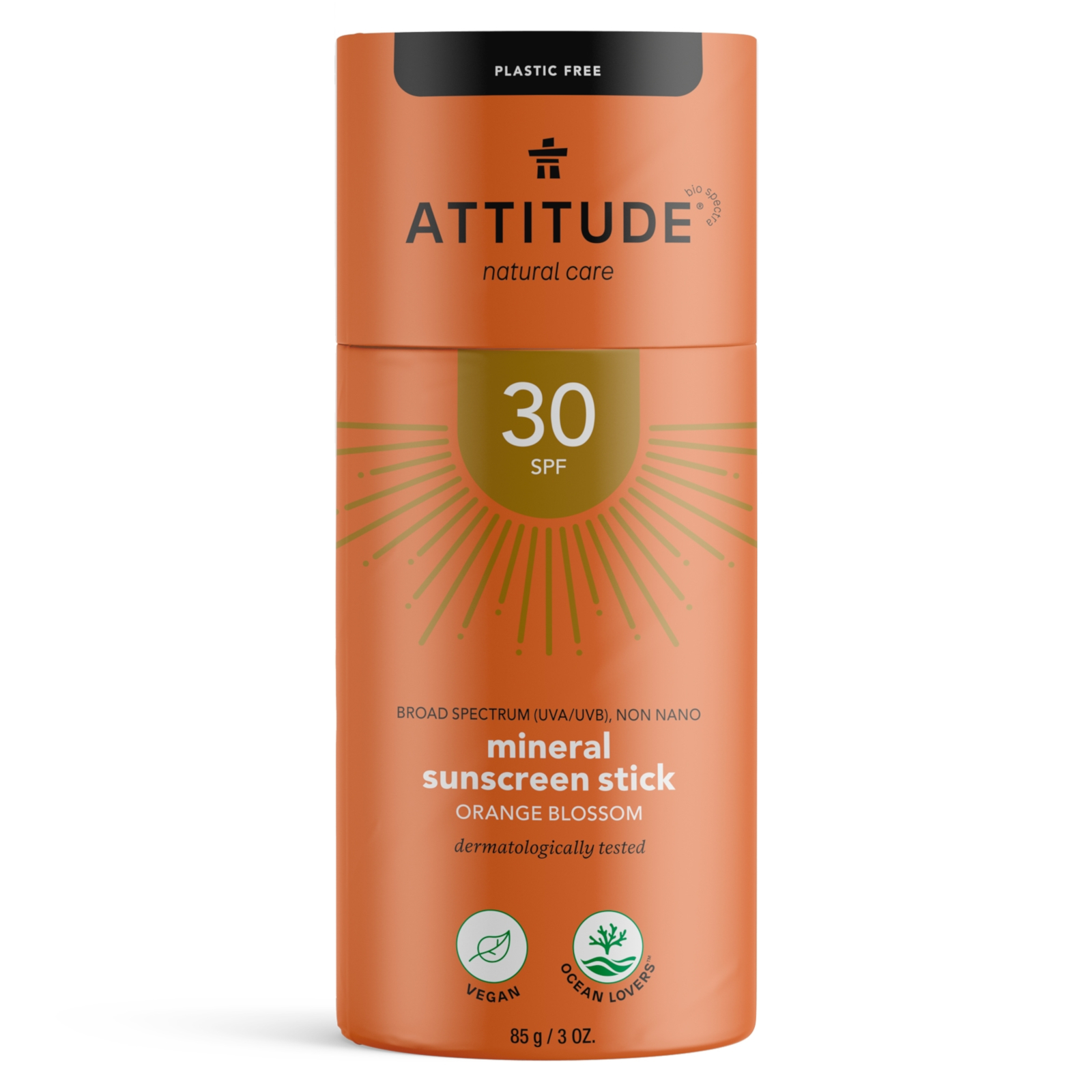 ATTITUDE Crème solaire en stick Orange 85g