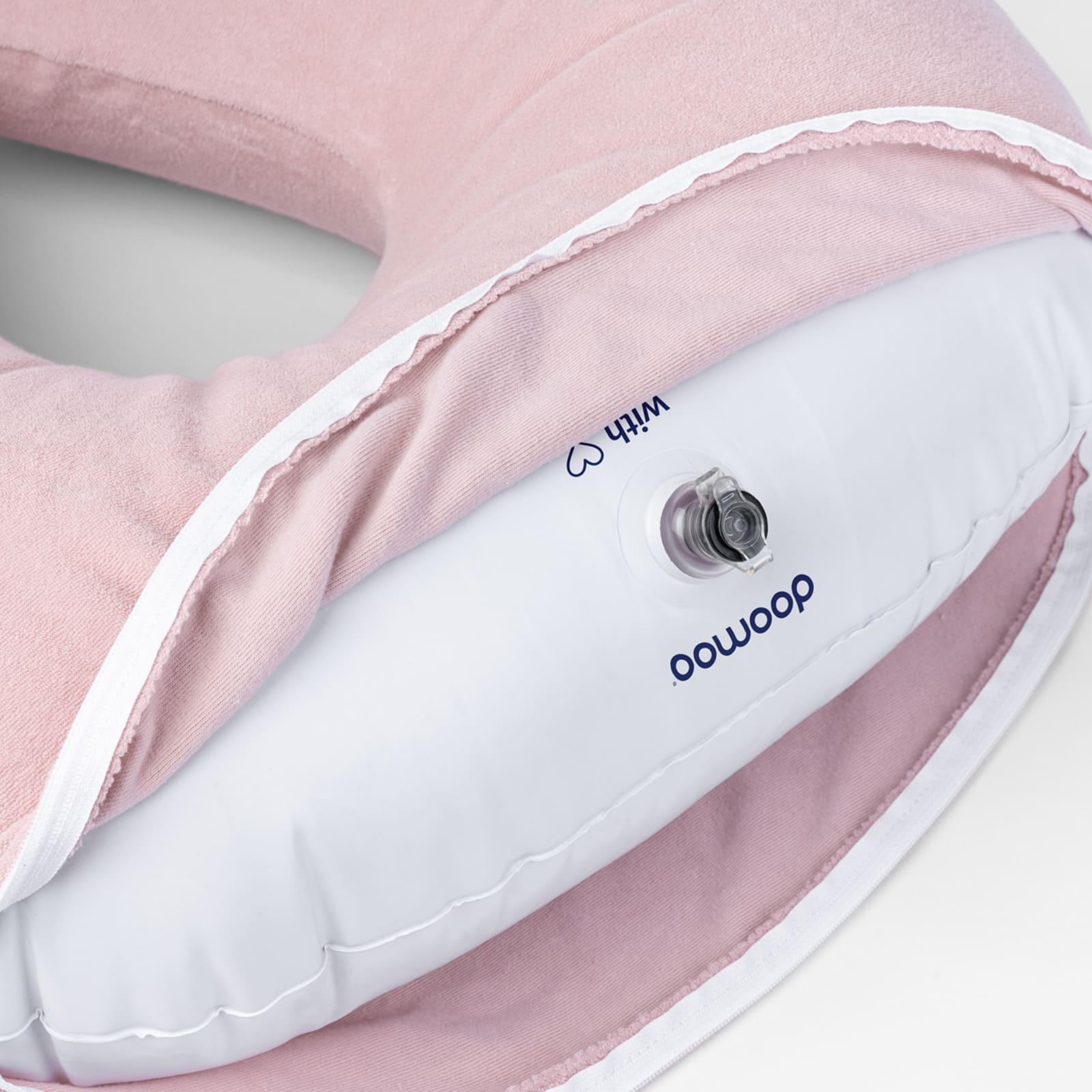 DOOMOO Aufblasbares Mehrzweckkissen Nursing Air Pillow rosa