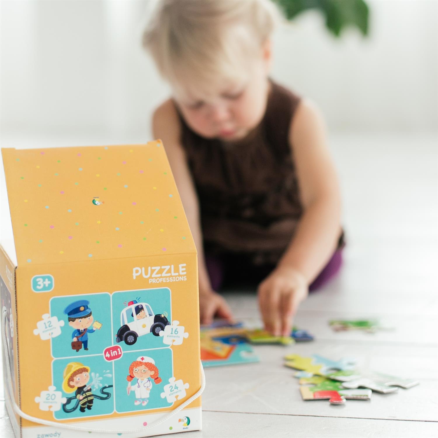 DODO Puzzle 4in1 Berufe, 36M+