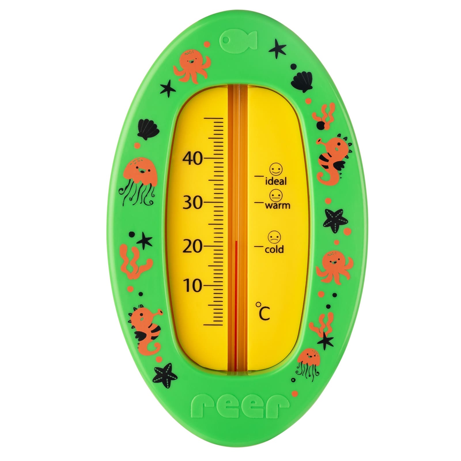 REER Badethermometer oval grün