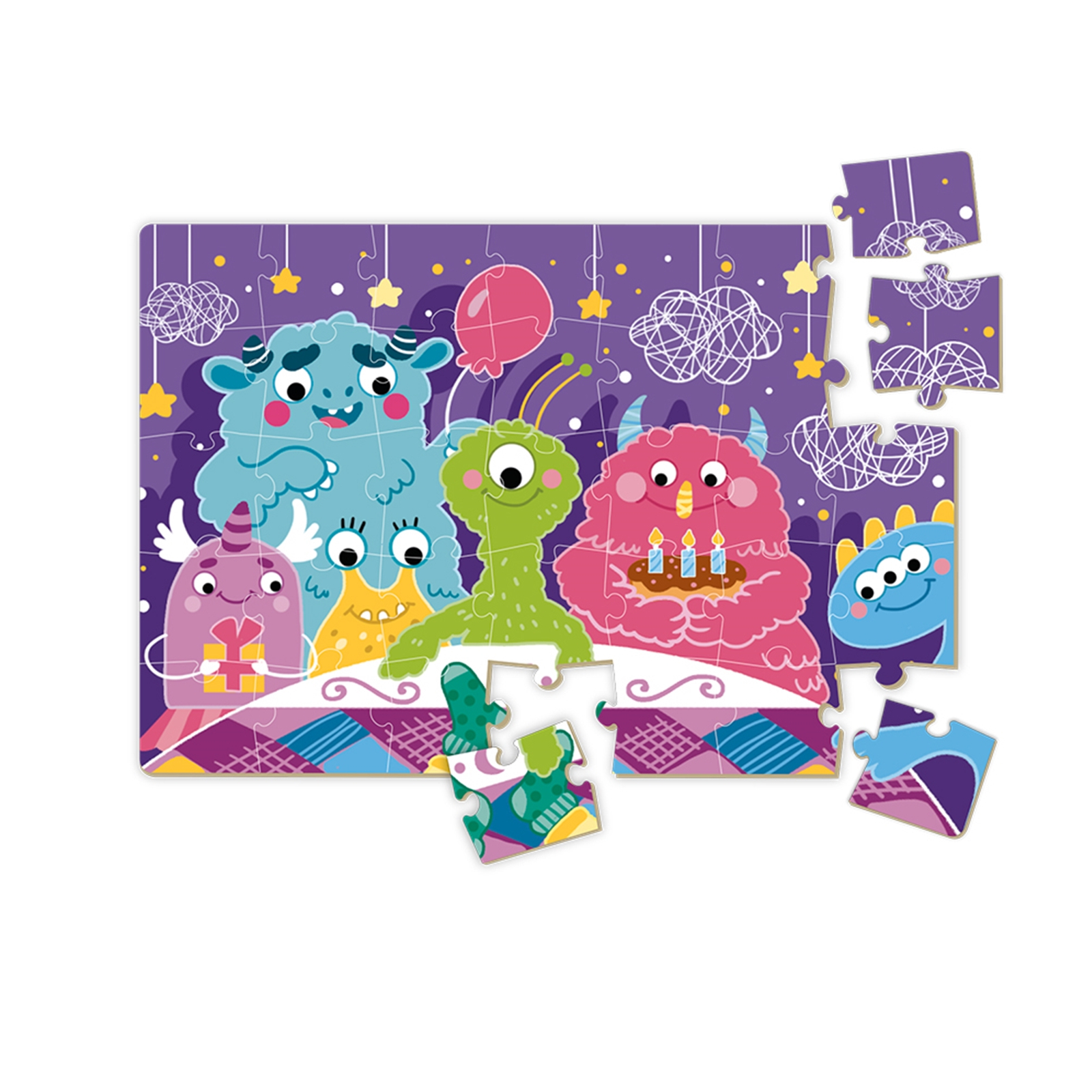DODO Mini Puzzle Geburtstagsparty 35 Teile, 4J+