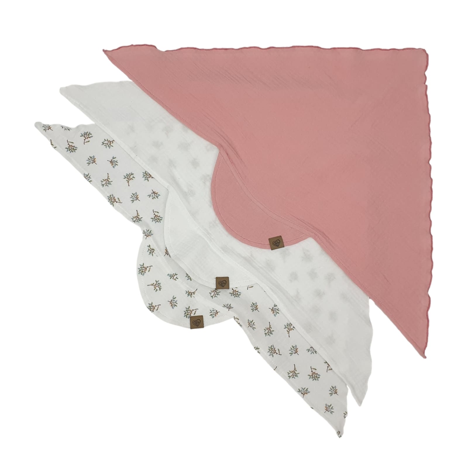 BISAL Foulard d’été 3 pcs. rose