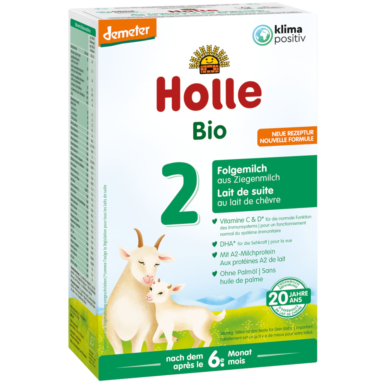 HOLLE Bio-Folgemilch 2 aus Ziegenmilch