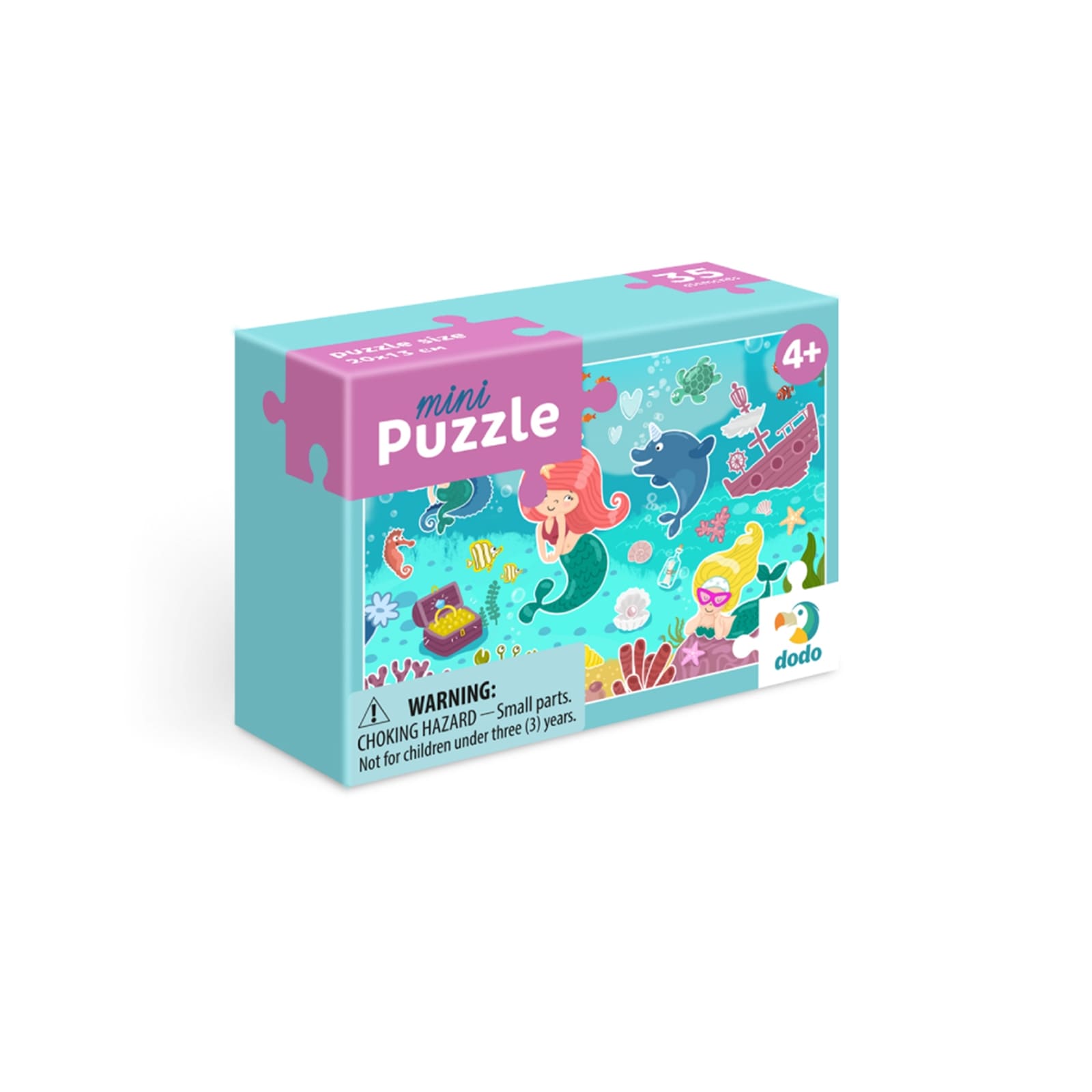 DODO Mini Puzzle Kleine Meerjungfrau 35 Teile, 4J+