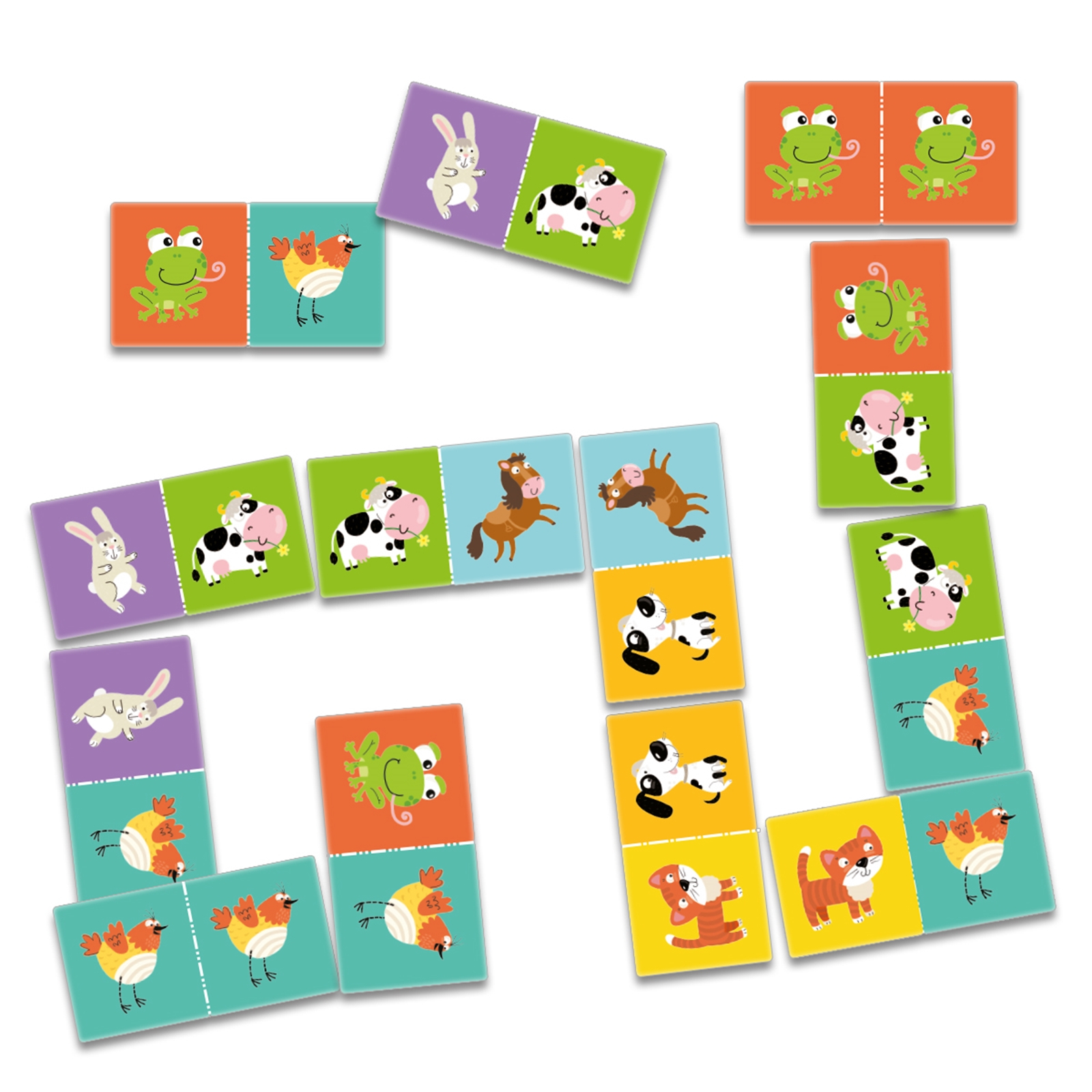 DODO Domino Animaux 28 cartes, 36m+