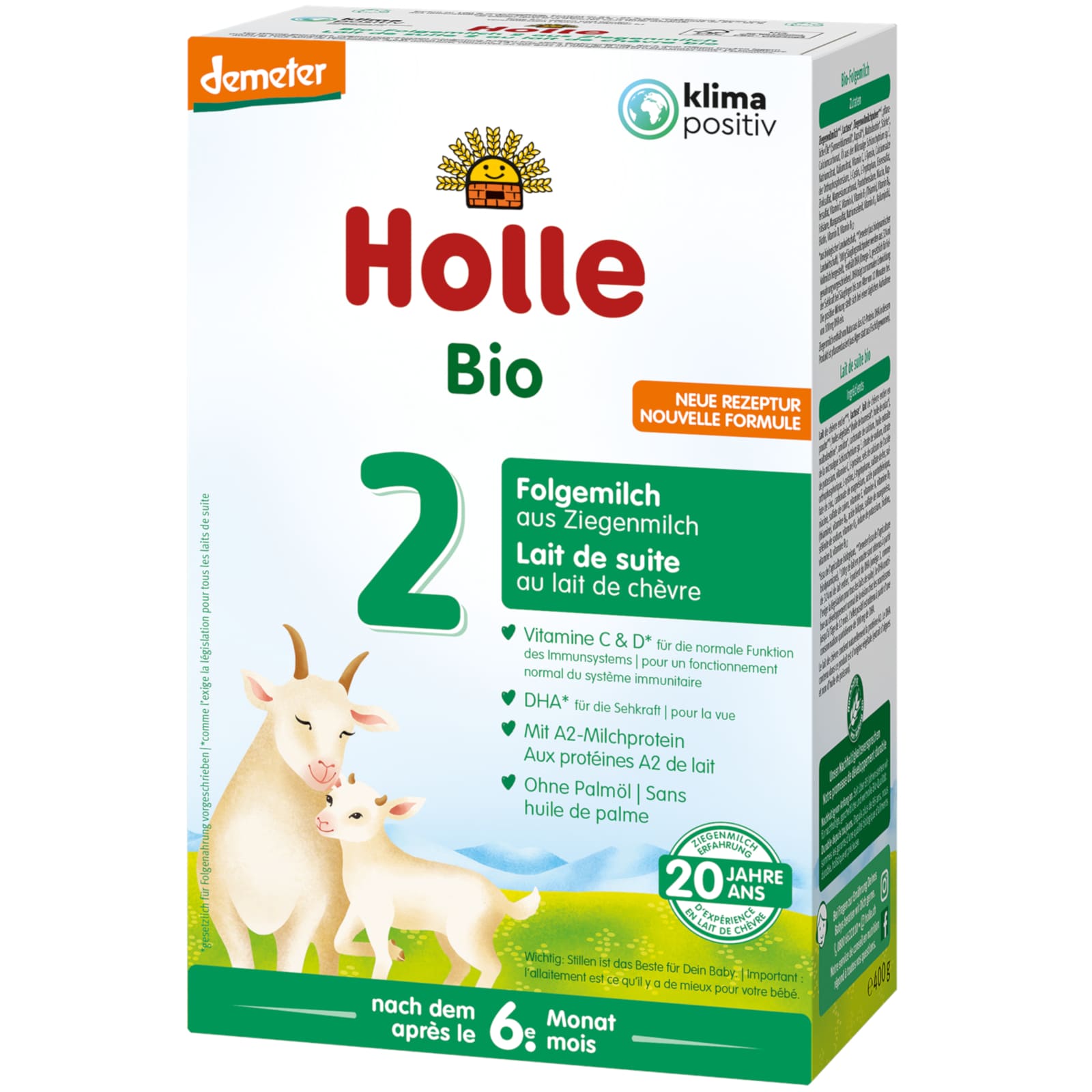 HOLLE Bio-Folgemilch 2 aus Ziegenmilch